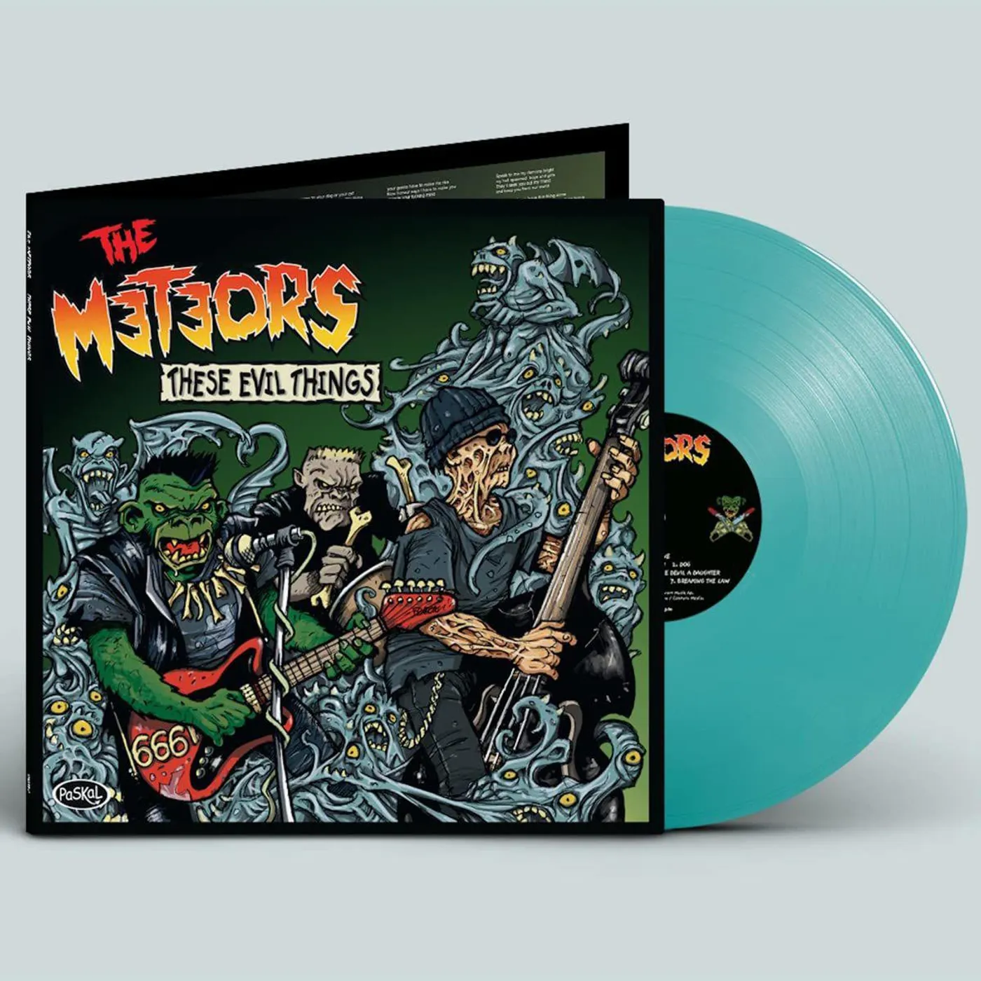 The Meteors These Evil Things (Blue Curacao) Vinyl Record