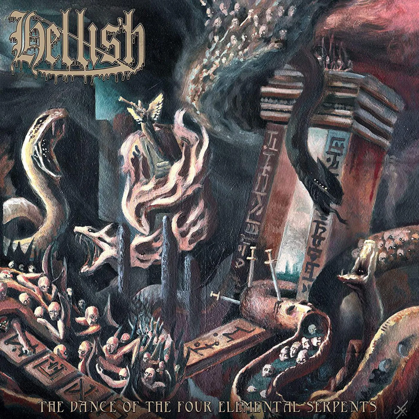 Hellish DANCE OF THE FOUR ELEMENTAL SERPENTS Vinyl Record