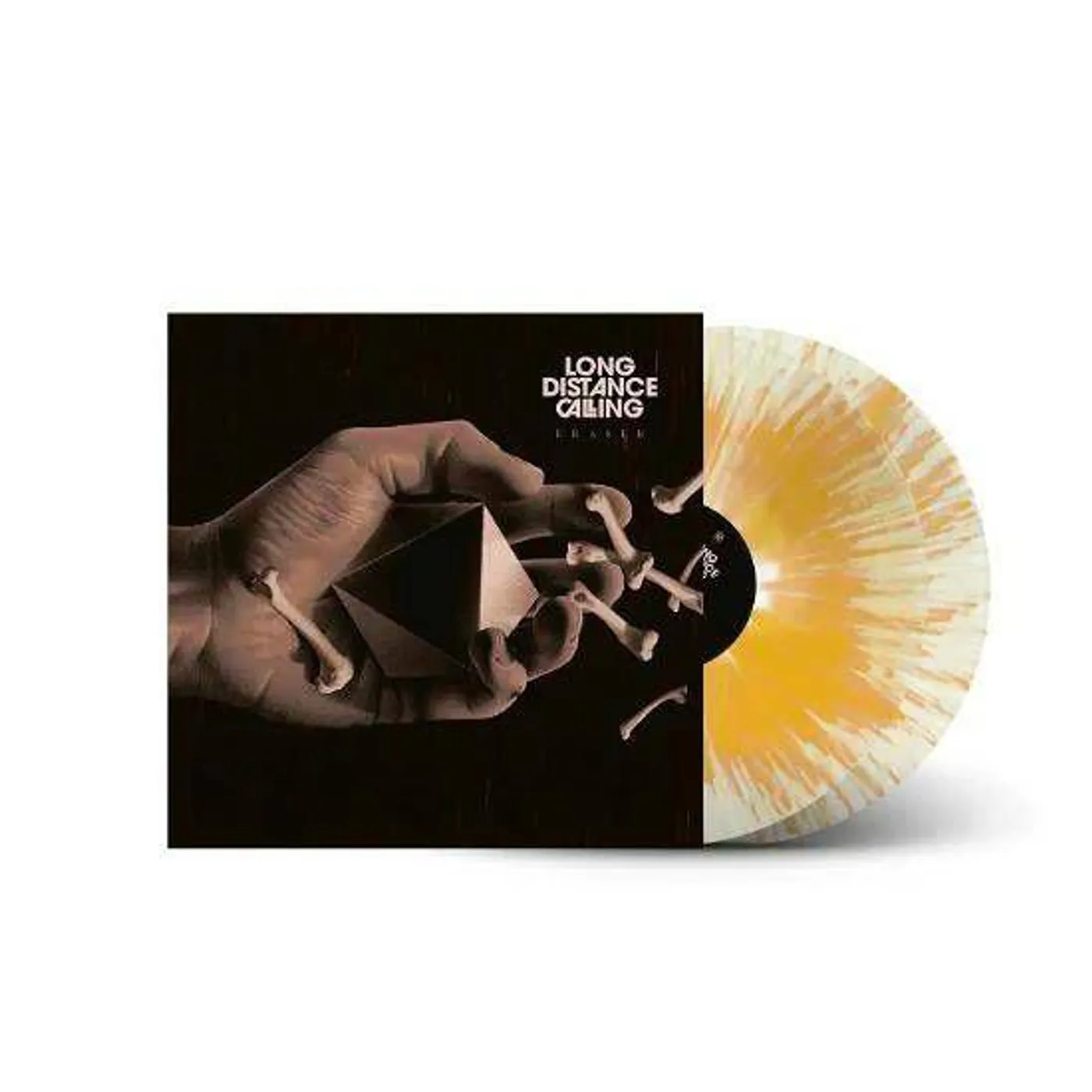 Long Distance Calling Eraser (Crystal Clear & Yellow/2LP) Vinyl Record