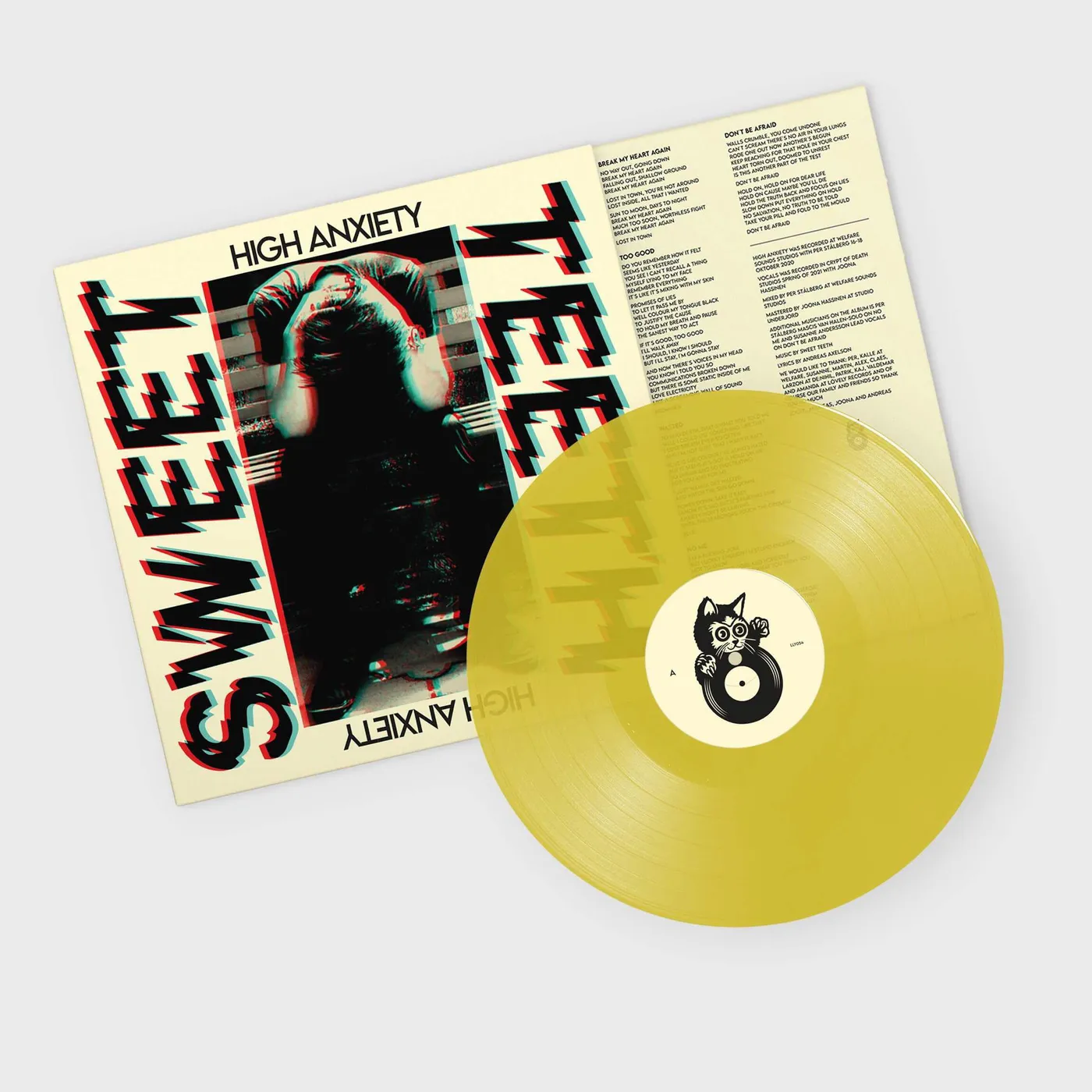 Sweet Teeth High Anxiety (Transparent Yellow) Vinyl Record