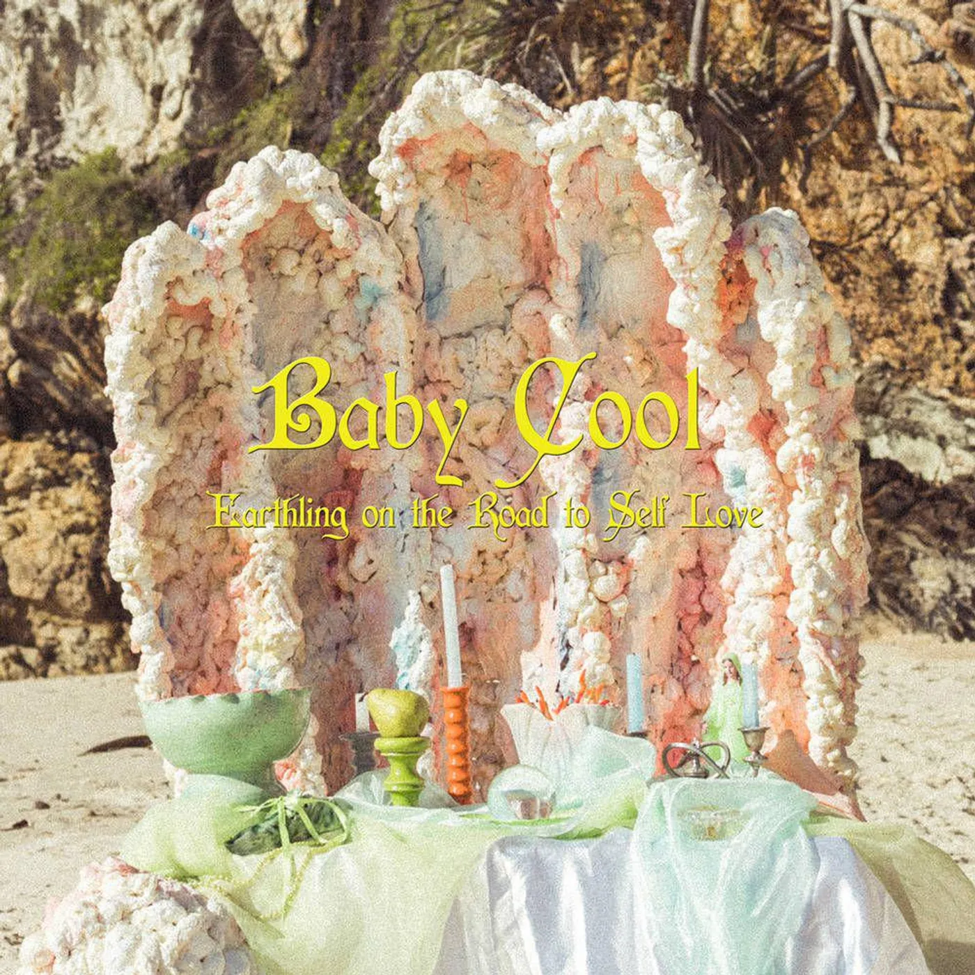 Baby Cool EARTHLING ON THE ROAD TO SELF LOVE (NEON YELLOW VINYL) Vinyl Record