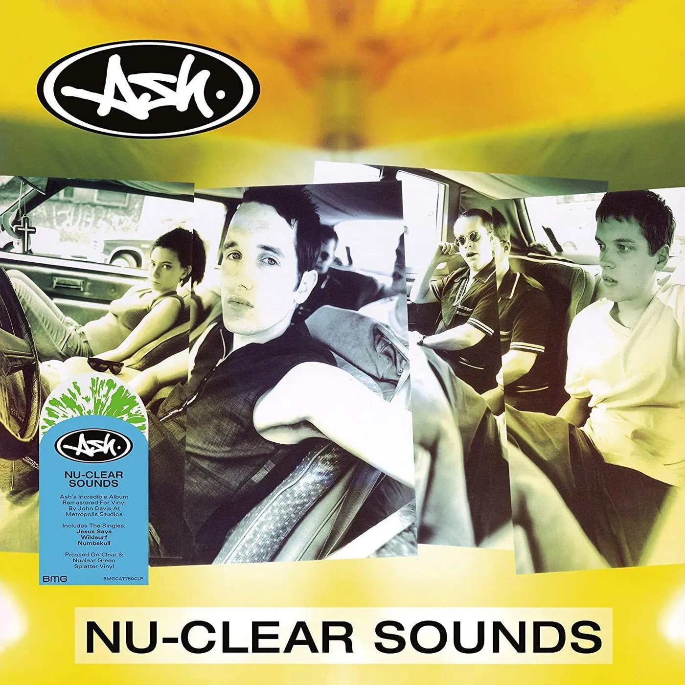 Ash Nu-Clear Sounds (Clear With Green Nuclear Splatter) Vinyl Record