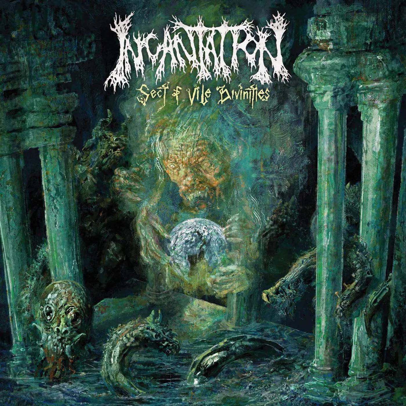 Incantation Sect Of Vile Divinities (White) Vinyl Record