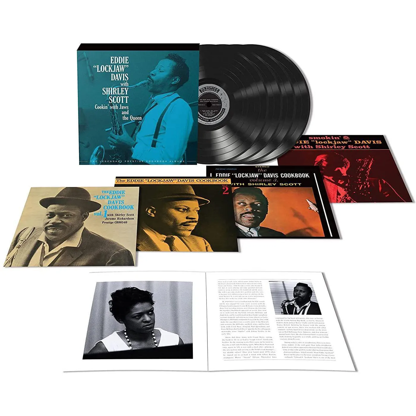 Eddie "Lockjaw" Davis Cookin' With Jaws And The Queen: The Legendary Prestige Cookbook Album[4 LP Box Set] Vinyl Record