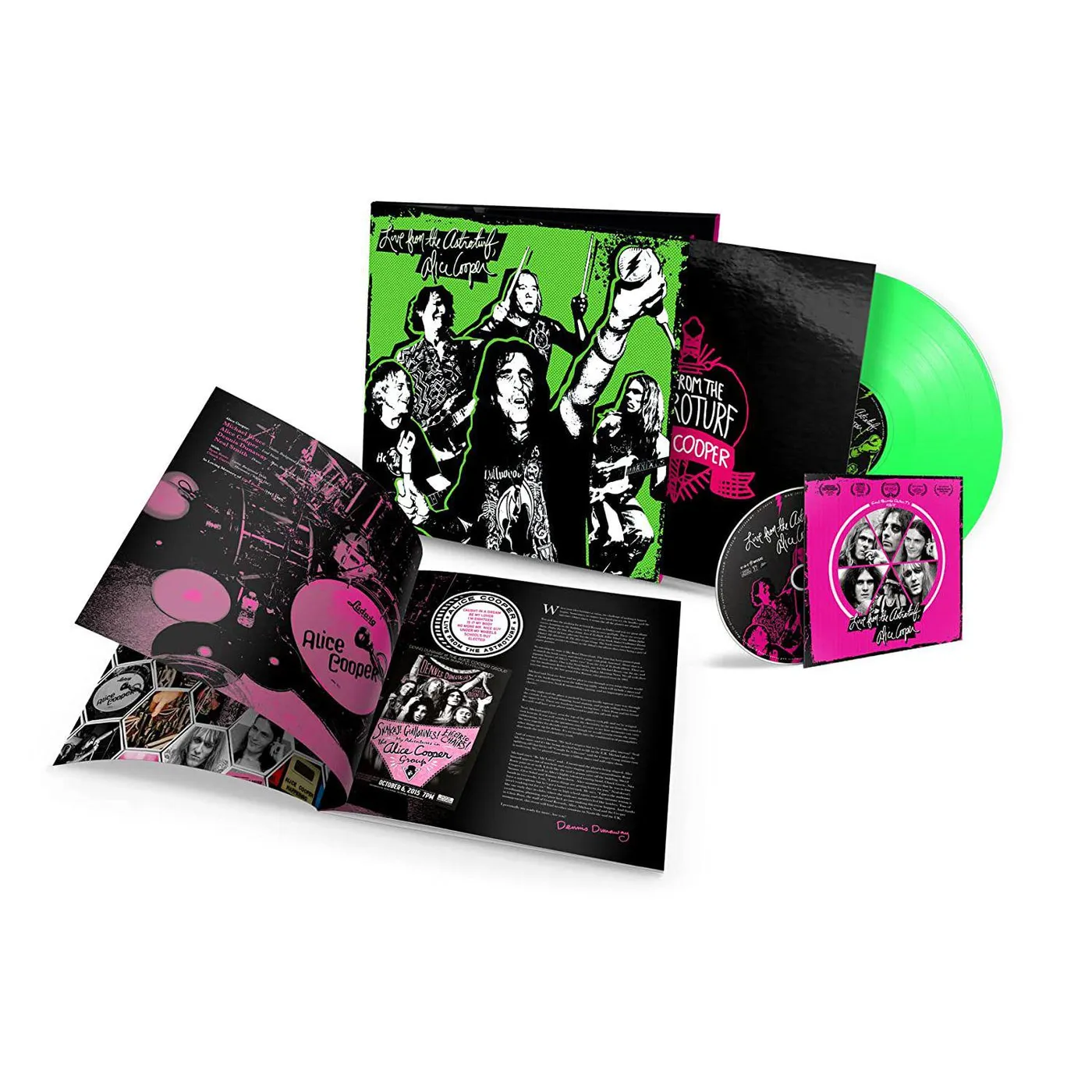 Alice Cooper Live From The Astroturf (Glow-in-the-dark Vinyl/DVD) Vinyl Record