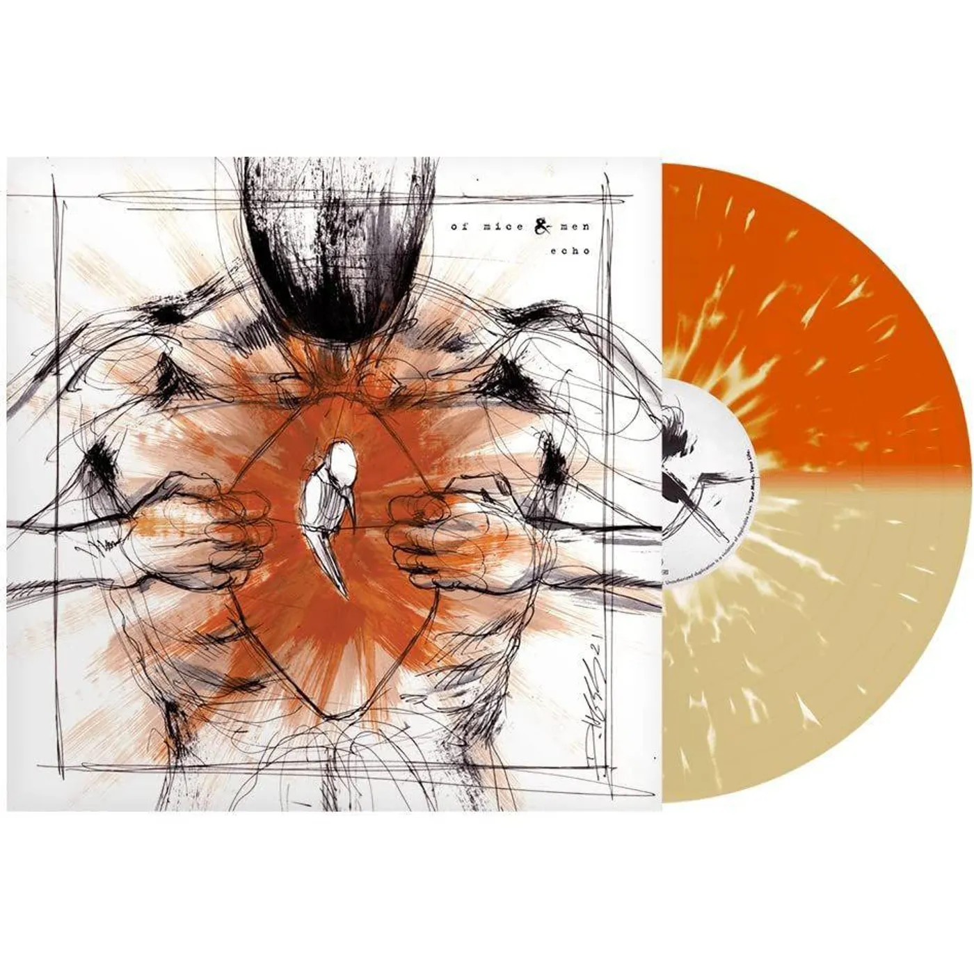 Of Mice & Men Echo (Orange & Beer W/Heavy Splatter) Vinyl Record