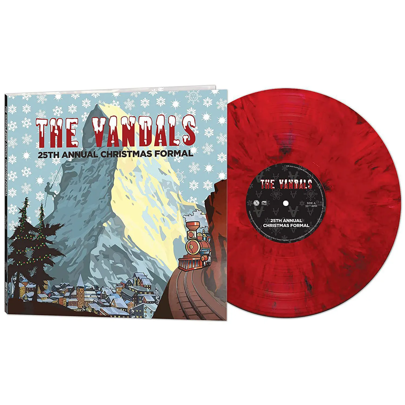 The Vandals  25th Annual Christmas Formal (Red & Black Marble) Vinyl Record