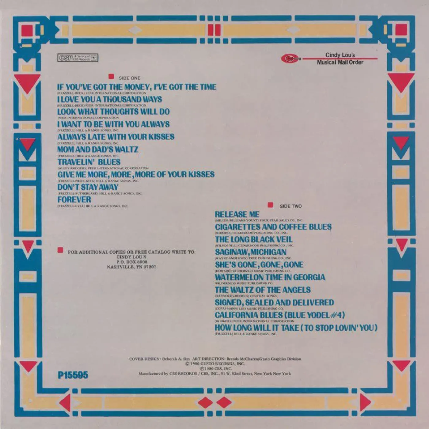 Lefty Frizzell 20 Golden Hits Vinyl Record