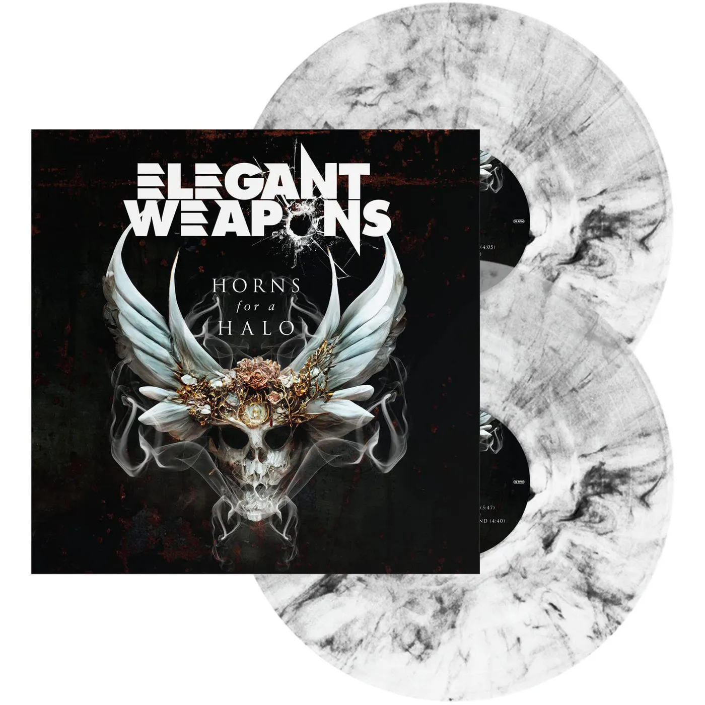 Elegant Weapons Horns For A Halo (Black Marble) Vinyl Record
