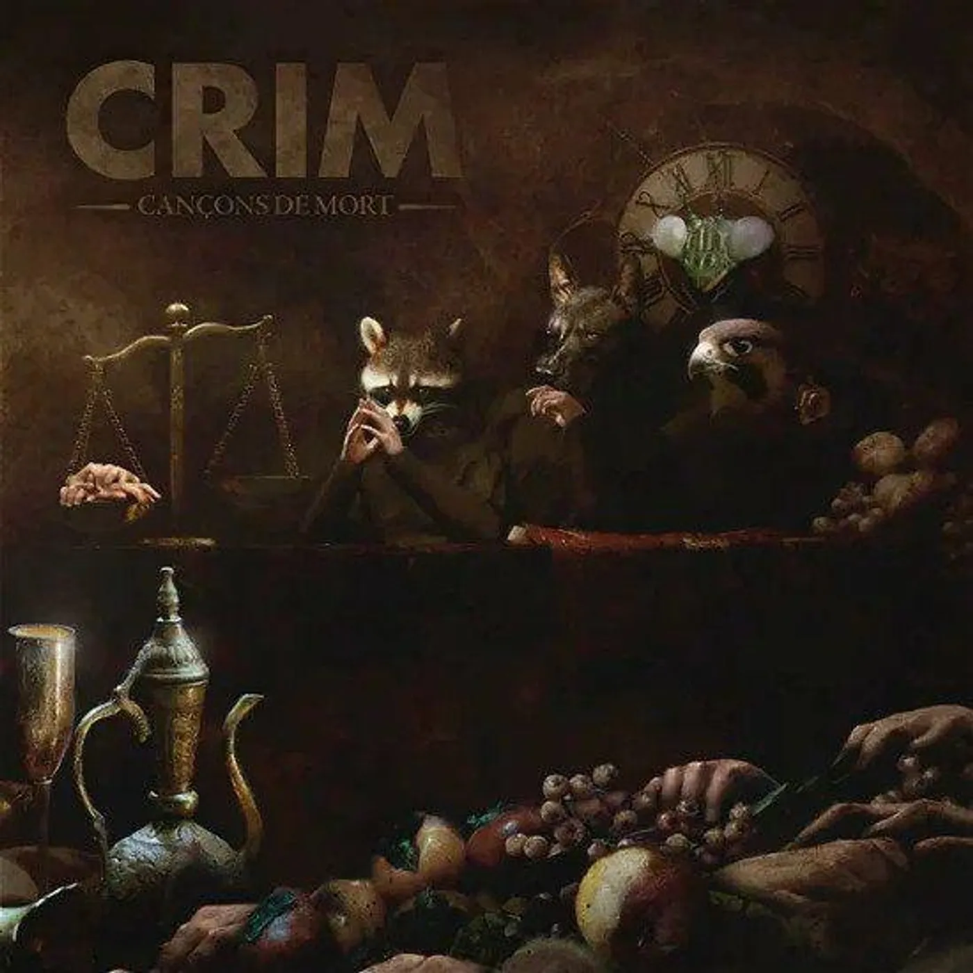 Crim Cancons De Mort (Evergreen & Brown With Gold Splatter) Vinyl Record
