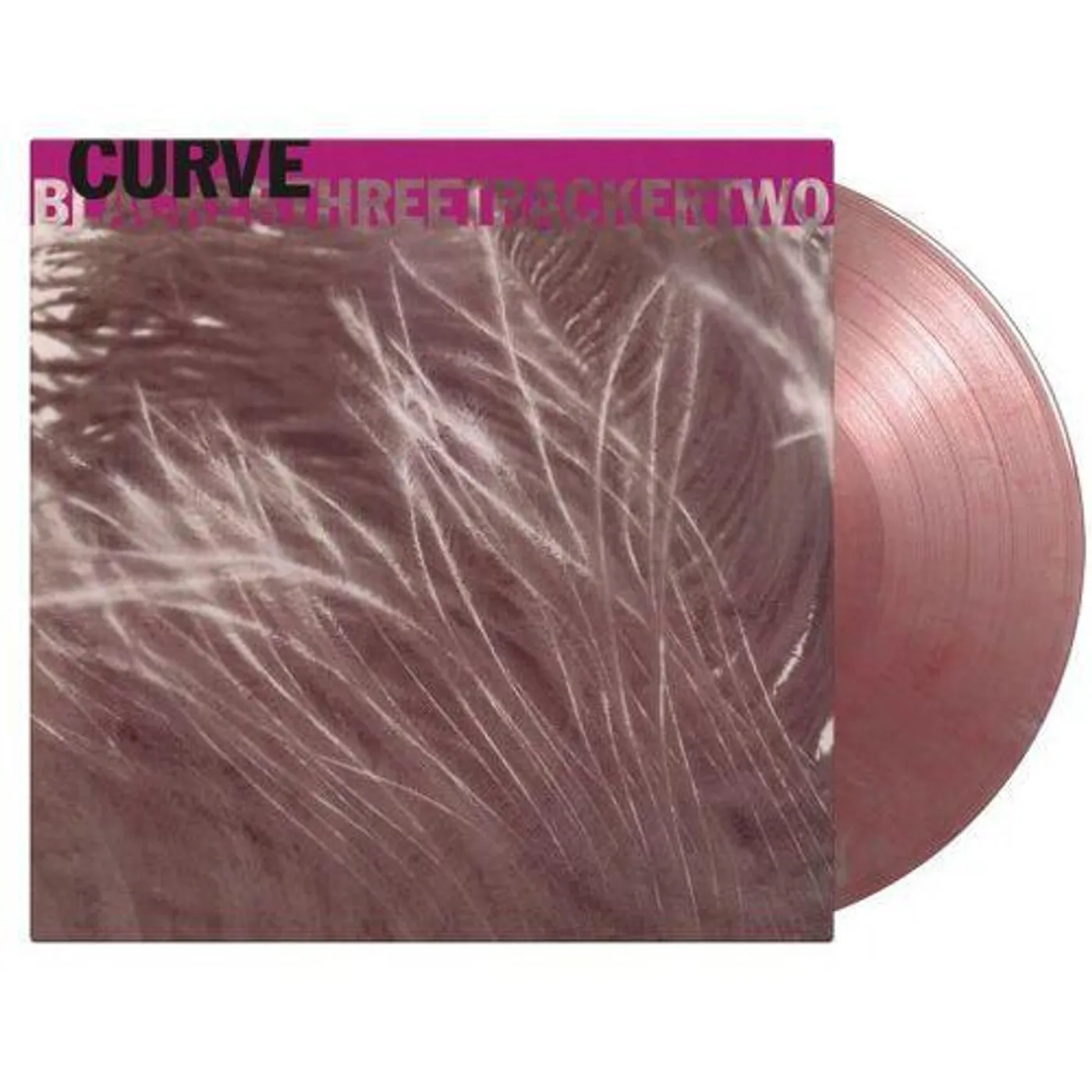 Curve BLACKERTHREETRACKERTWO (SILVER & RED MARBLED VINYL/180G) Vinyl Record