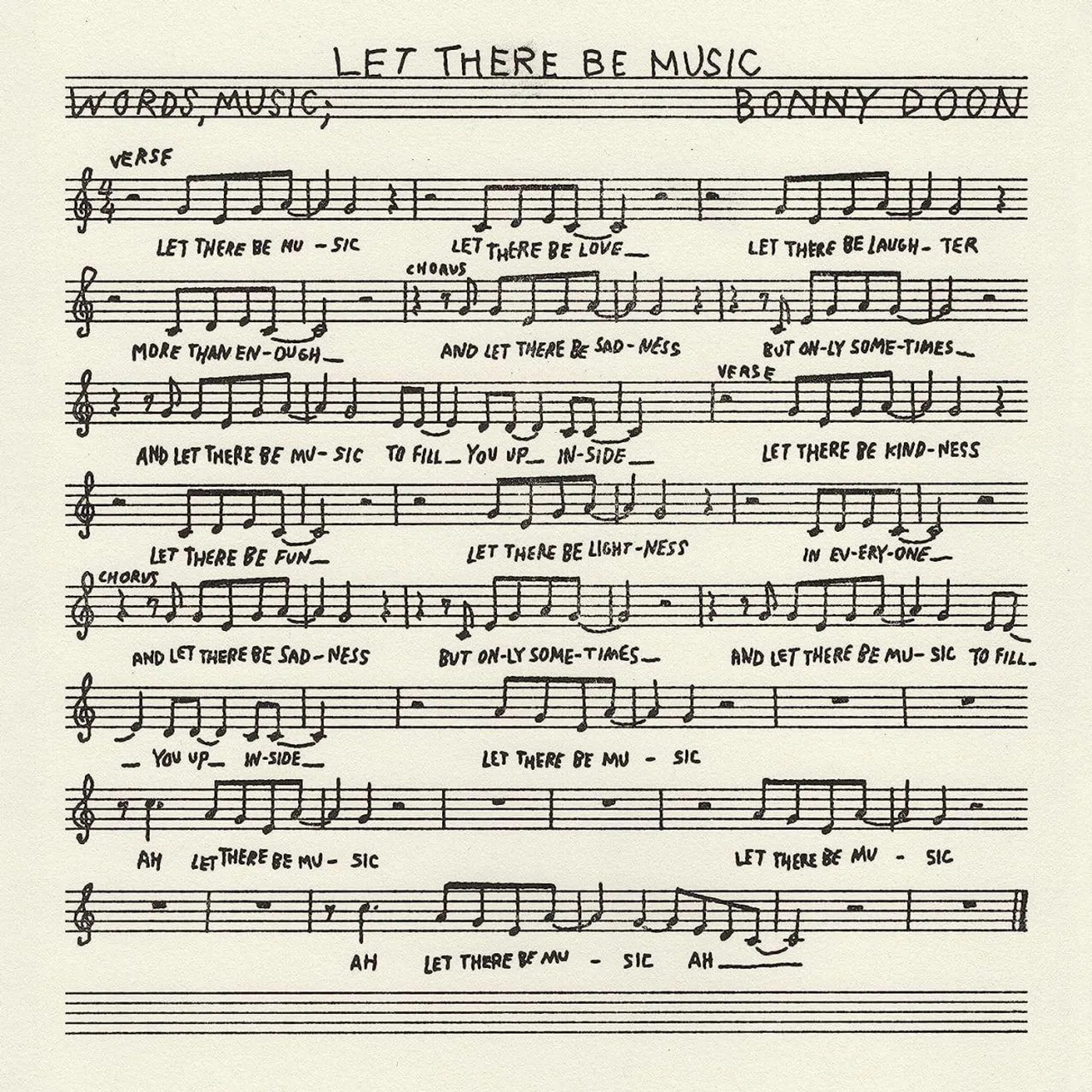 Bonny Doon LET THERE BE MUSIC Vinyl Record