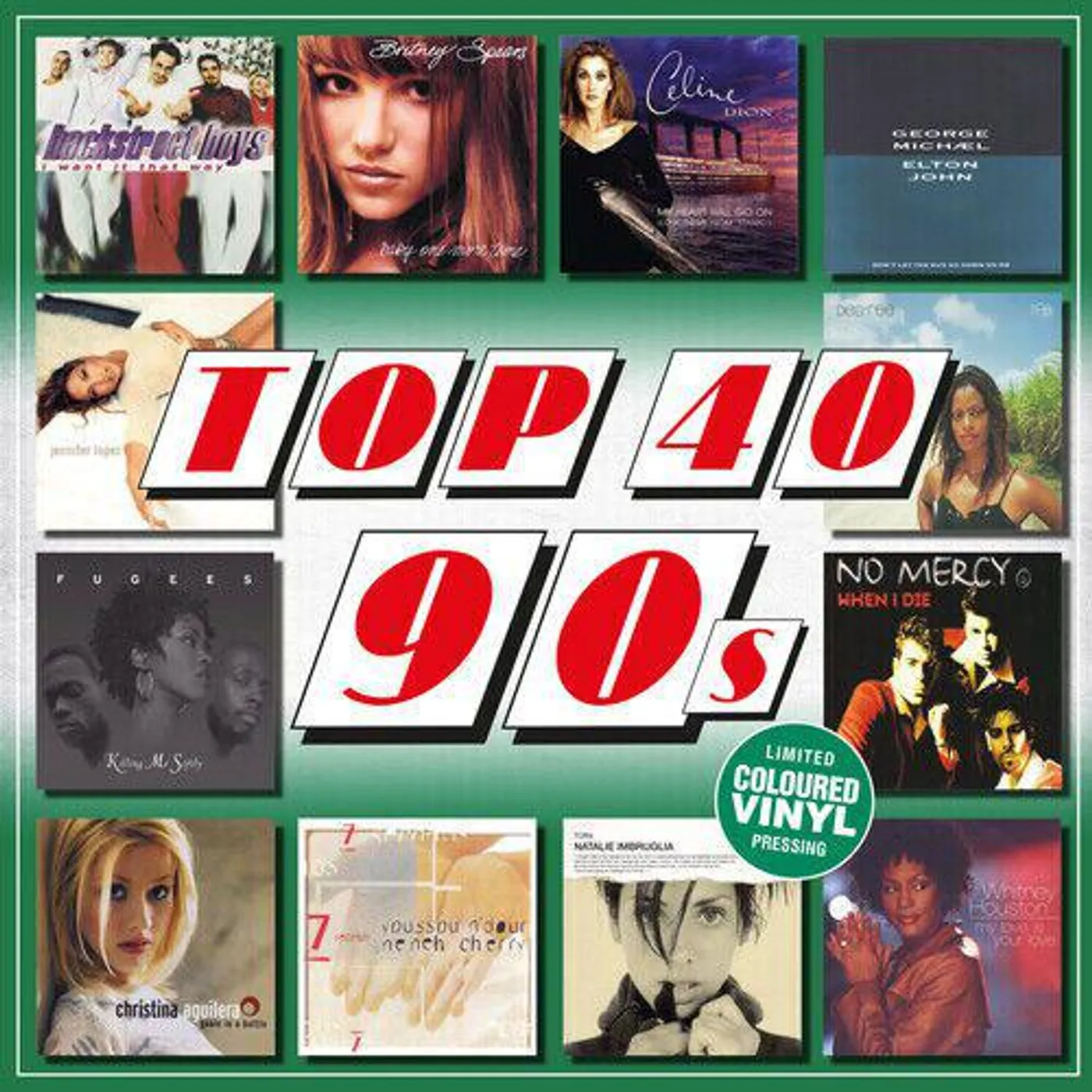 Various Artists  Top 40 - 90s (Green Vinyl Record) (Import)