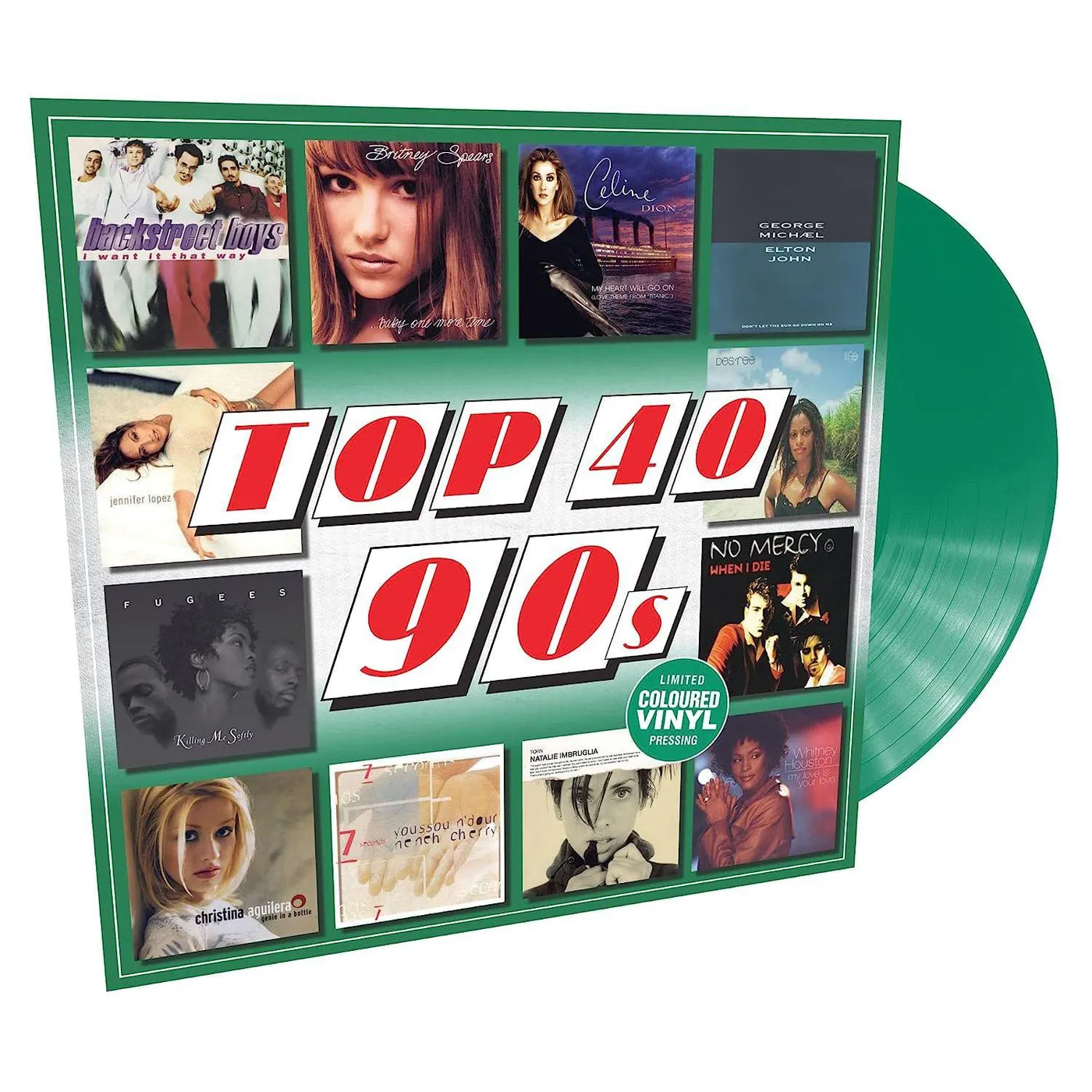 Various Artists  Top 40 - 90s (Green Vinyl Record) (Import)