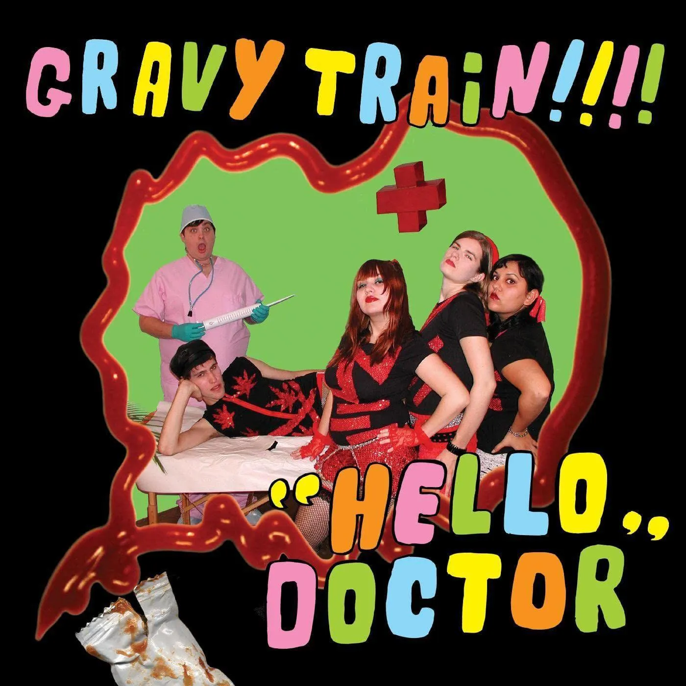 Gravy Train!!!! Hello Doctor (Deluxe Reissue/Lime Green/Pink) Vinyl Record