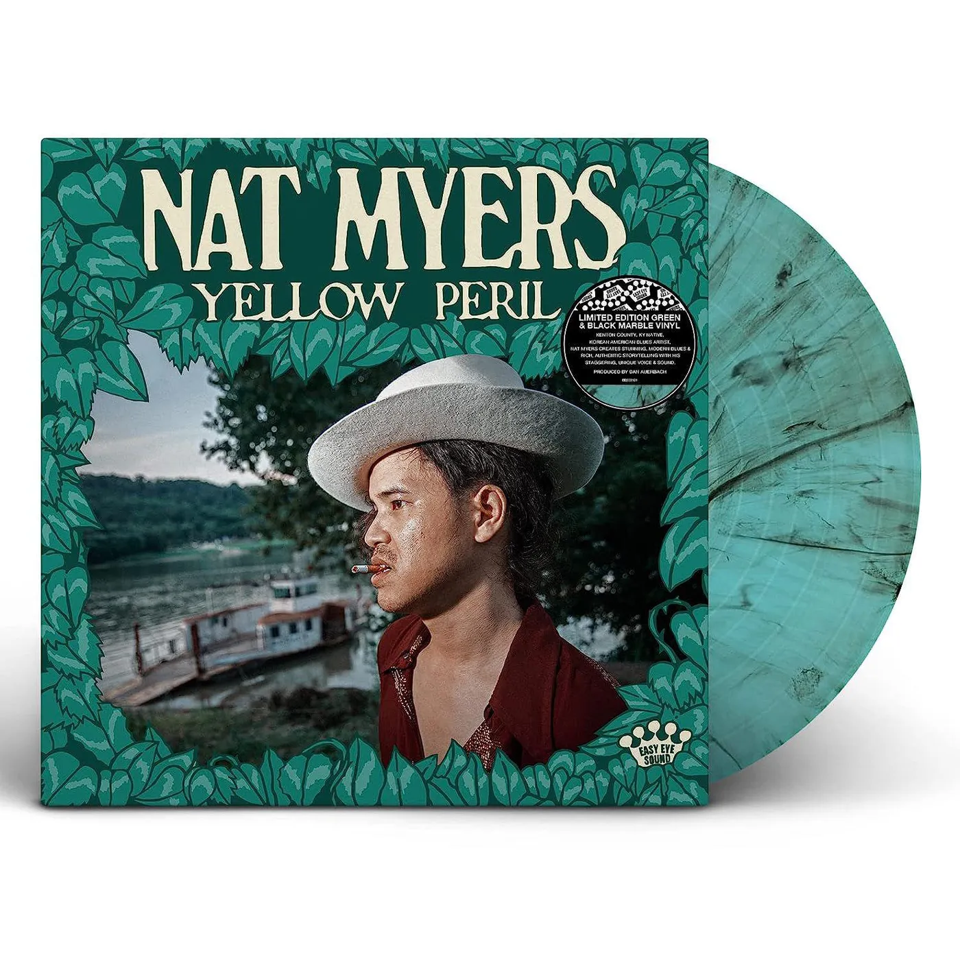 Nat Myers Yellow Peril (Green & Black Marble LP) Vinyl Record