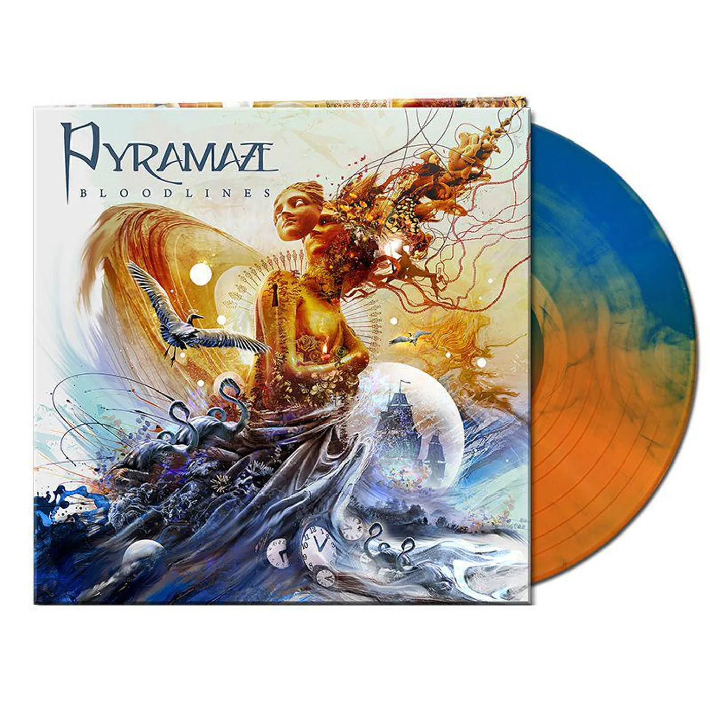 Pyramaze Bloodlines (Orange/Blue Marbled) Vinyl Record