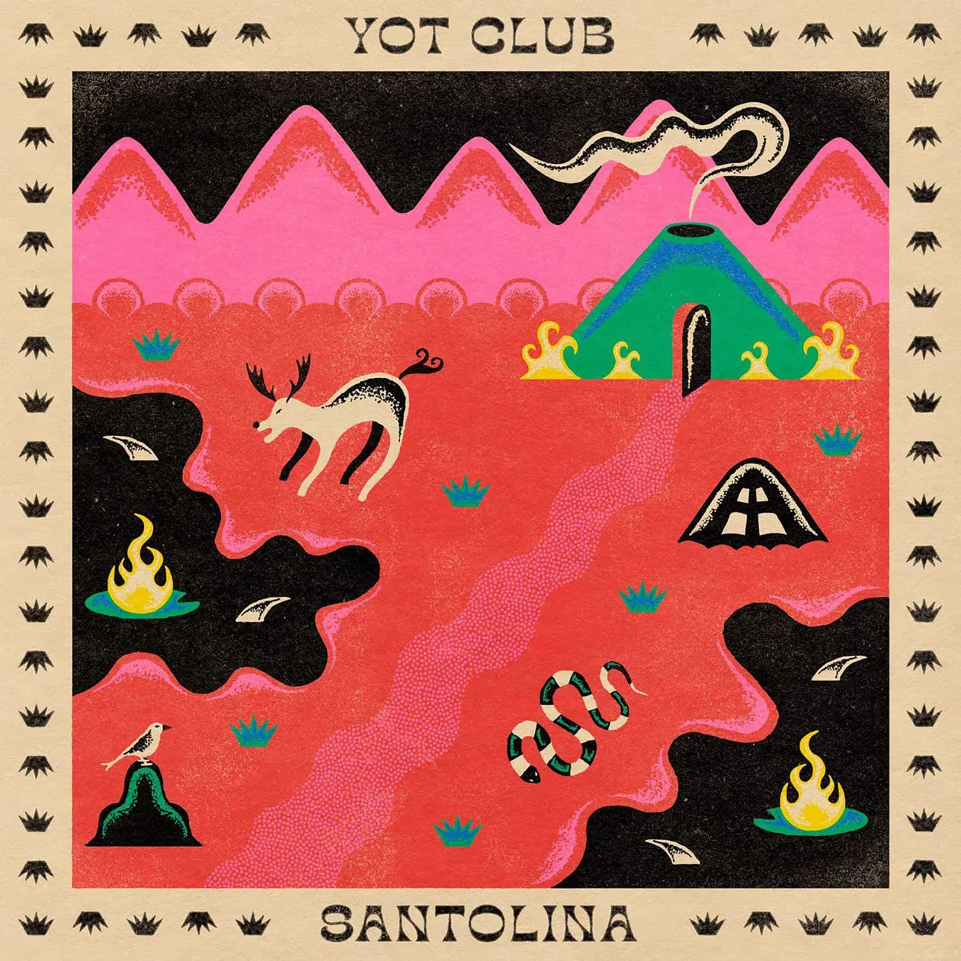 Yot Club Santolina (Pink/Cream) Vinyl Record