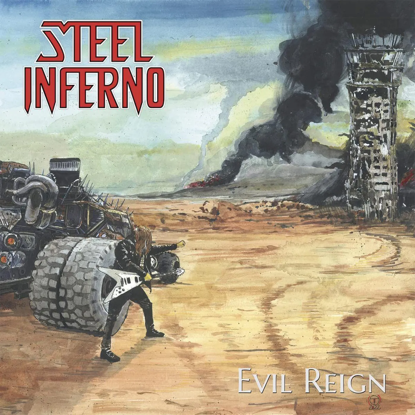 Steel Inferno EVIL REIGN (YELLOW VINYL) Vinyl Record