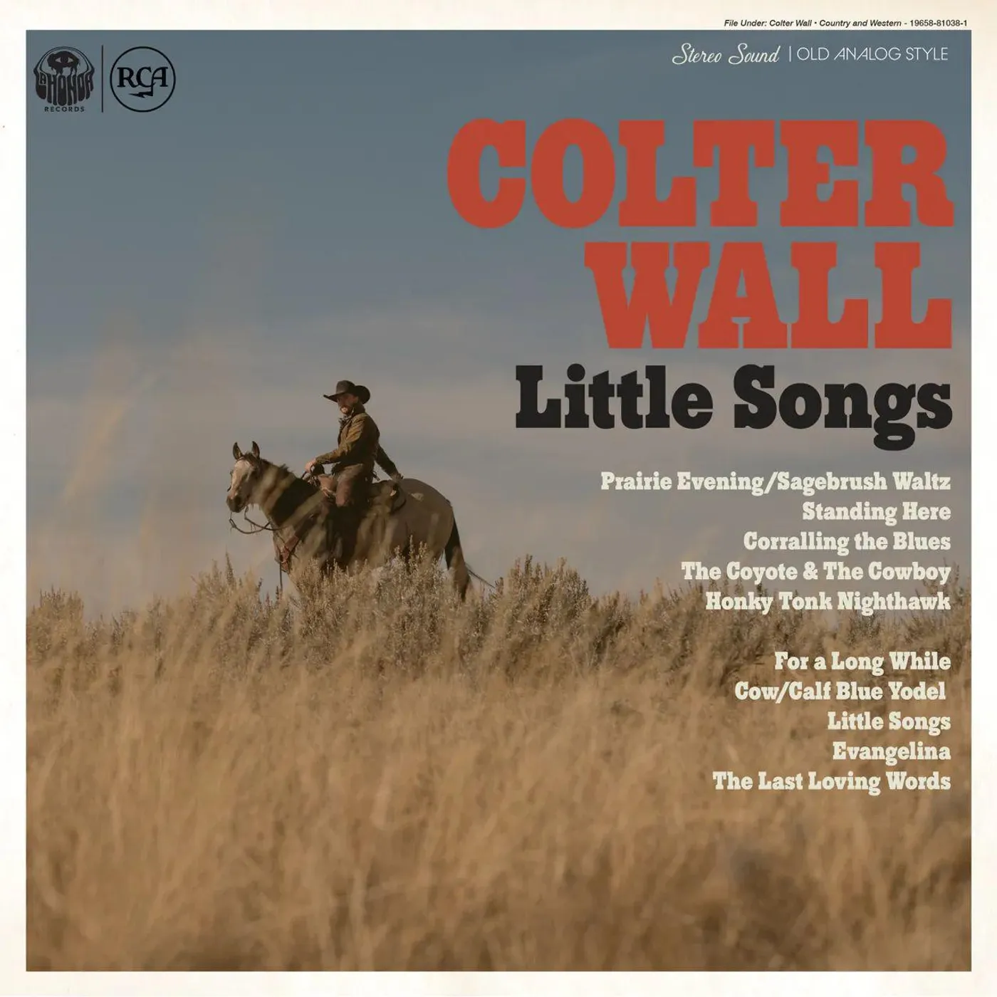 Colter Wall Little Songs (Opaque Baby Blue) Vinyl Record