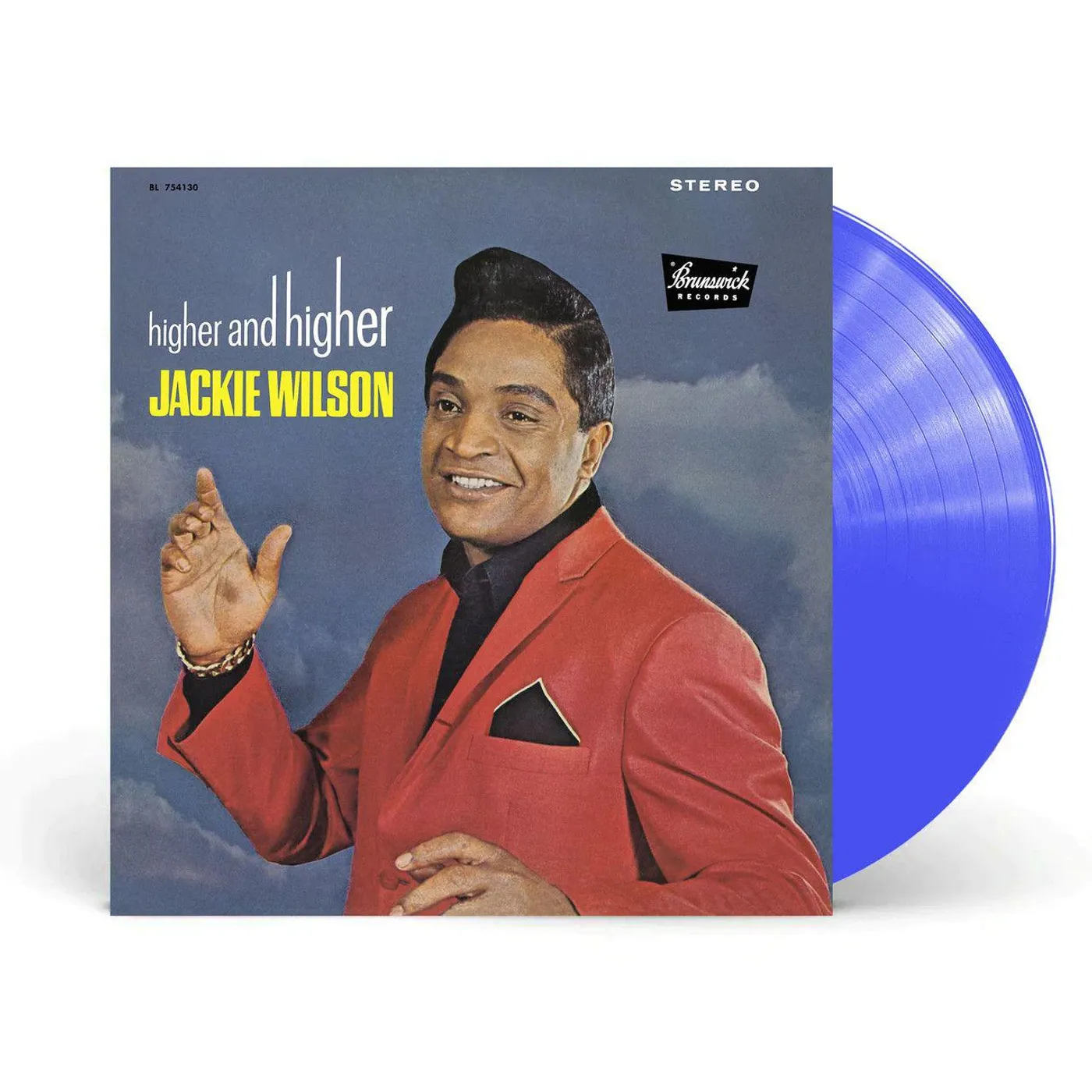 Jackie Wilson Higher & Higher (Blue Vinyl Record)