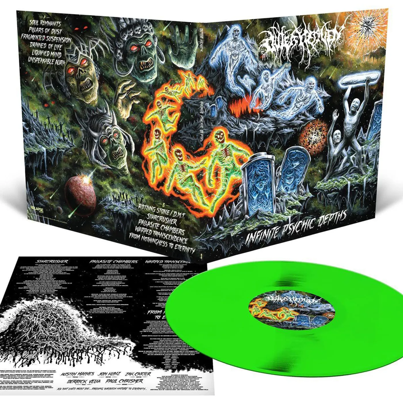 Outer Heaven Infinite Psychic Depths (Slime Green) Vinyl Record