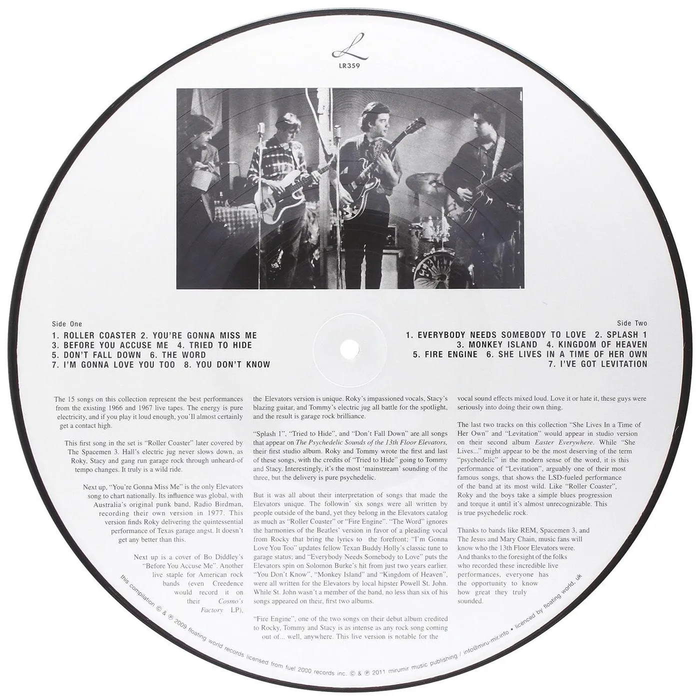 13th Floor Elevators Rockius Of Levitatum (Picture Disc) Vinyl Record