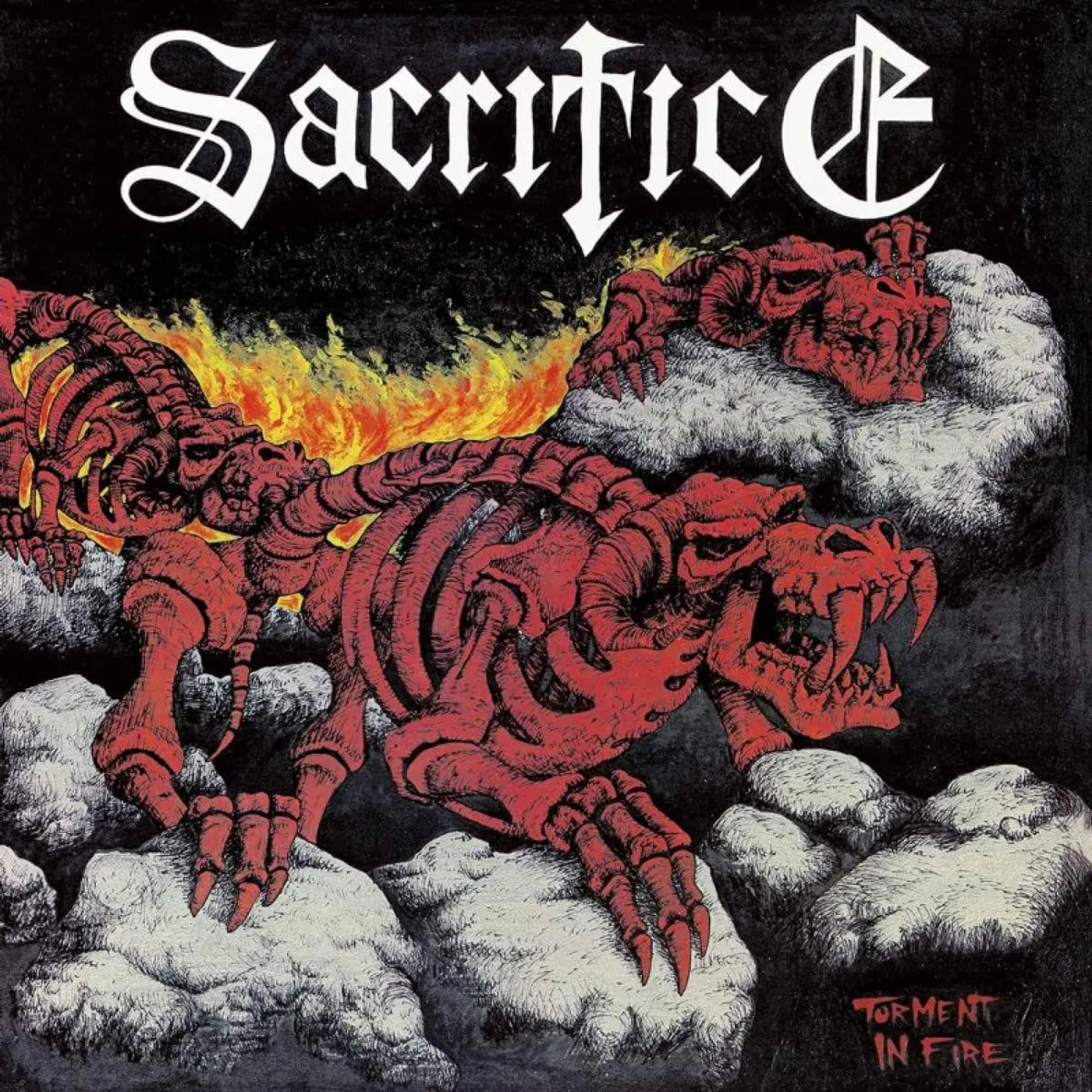 Sacrifice Torment In Fire (Clear Red/Yellow) Vinyl Record