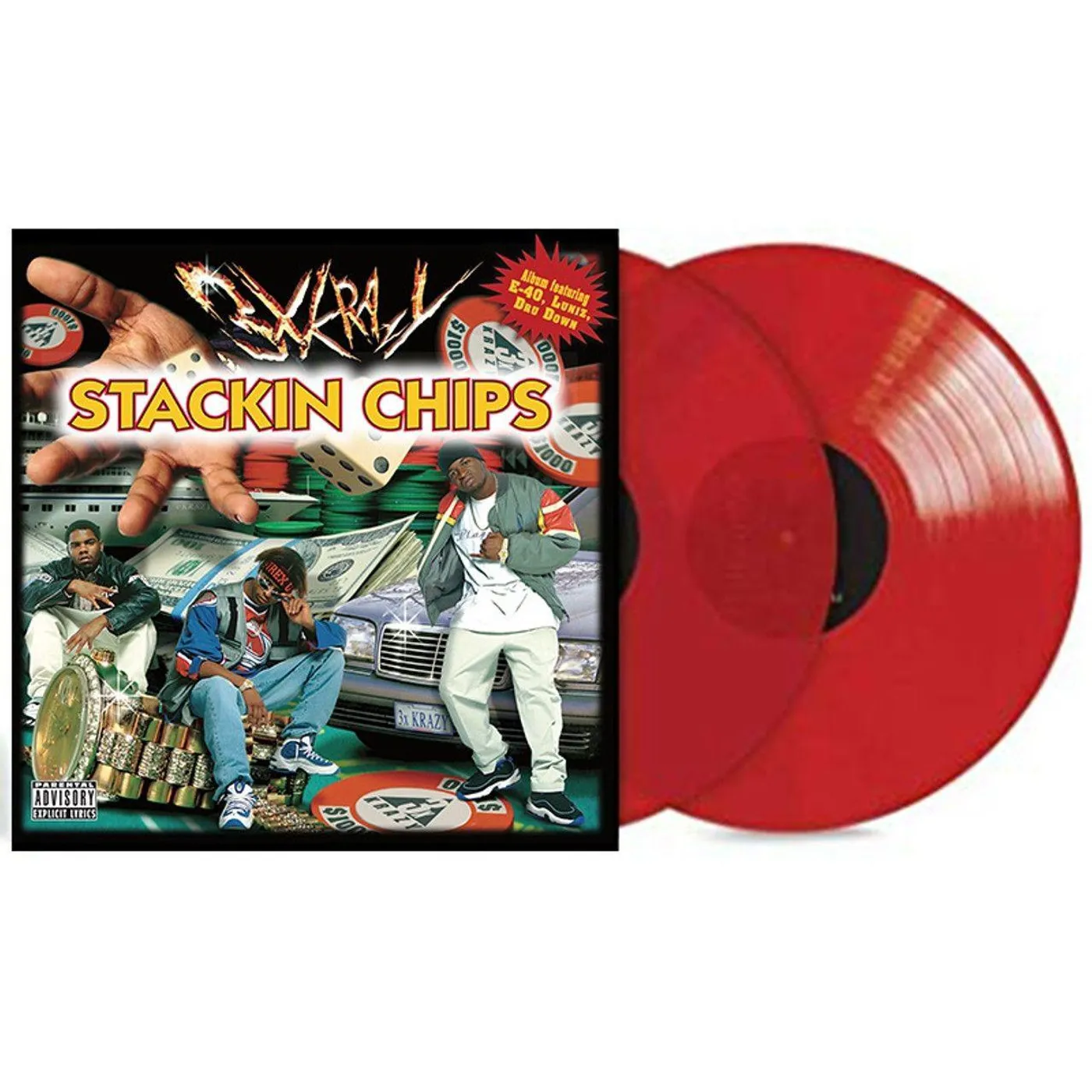 3X Krazy Stackin Chips (Red) Vinyl Record