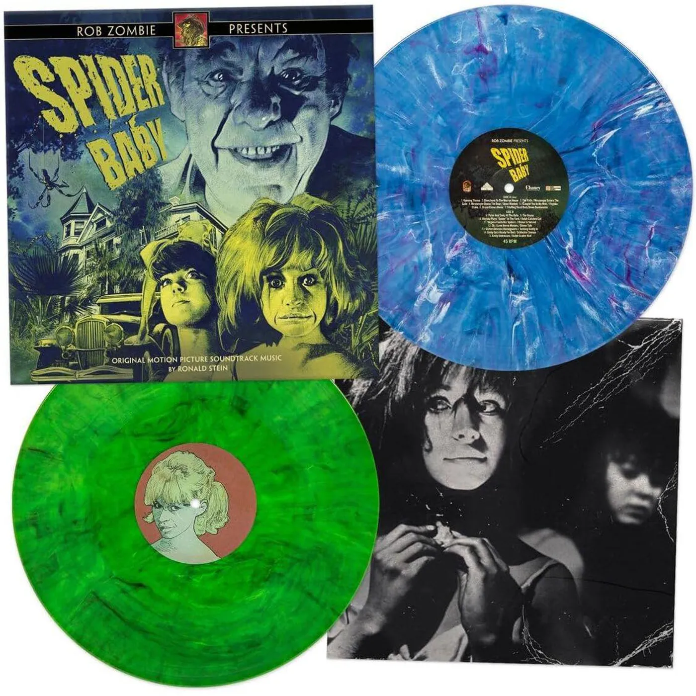 Ronald Stein Rob Zombie Presents Spider Baby (Blue & Green Marble Vinyl/2lp) Vinyl Record