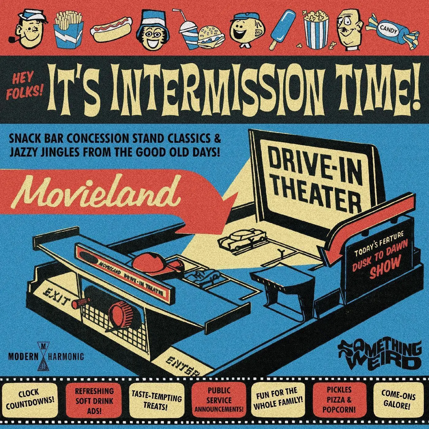 Something Weird Hey Folks! It's Intermission Time! (Yellow) Vinyl Record