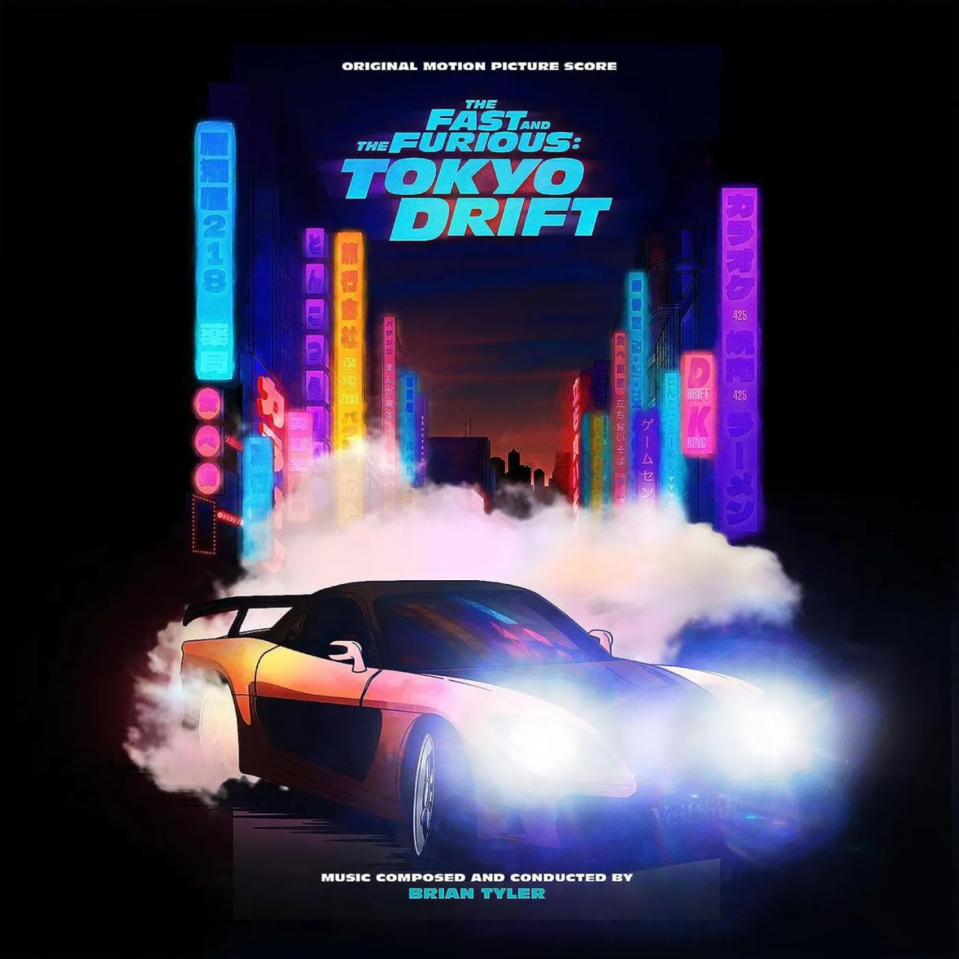 Brian Tyler Fast & The Furious: Tokyo Drift (Original Score/2LP/Orange & Black) Vinyl Record