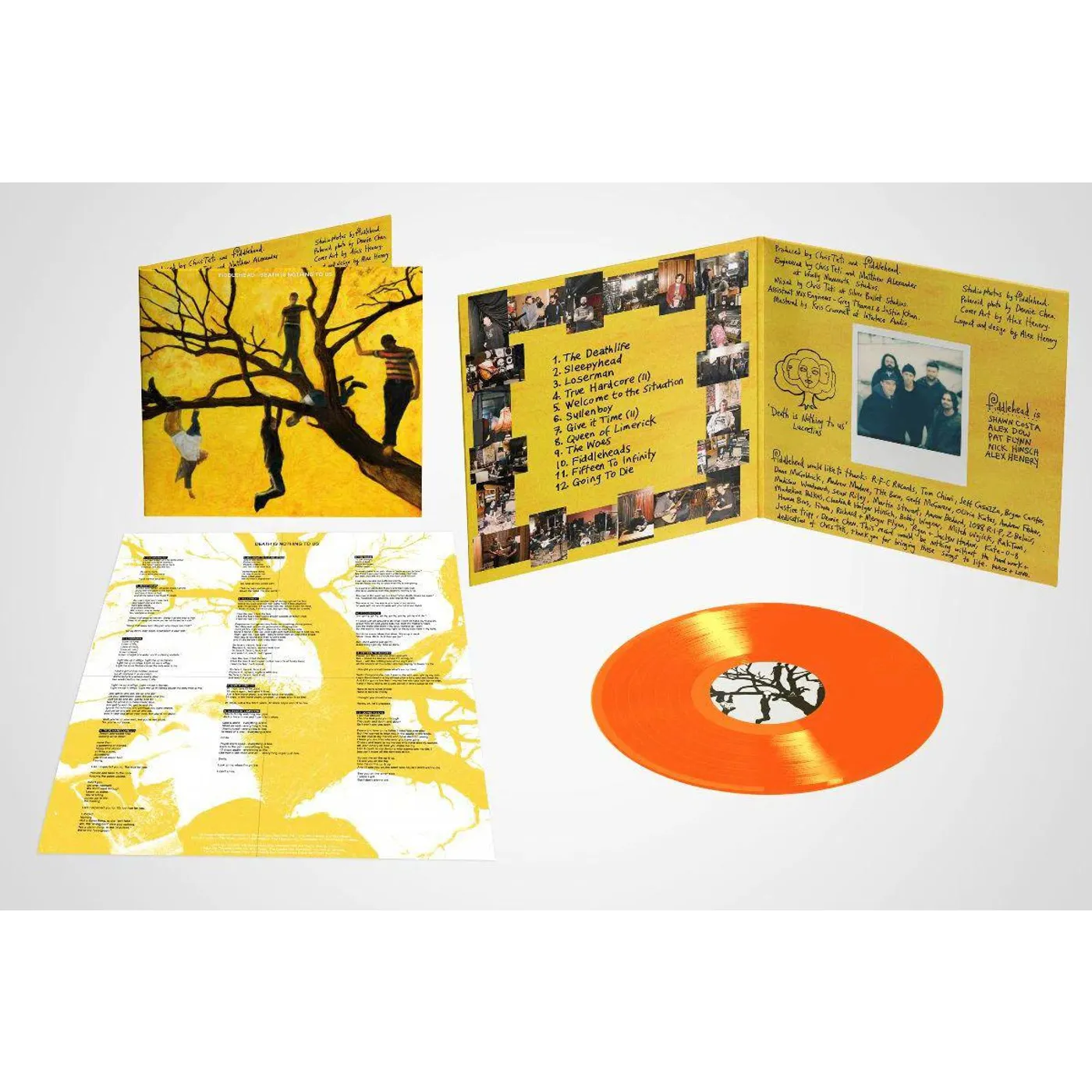 Fiddlehead Death Is Nothing To Us (Neon Orange) Vinyl Record
