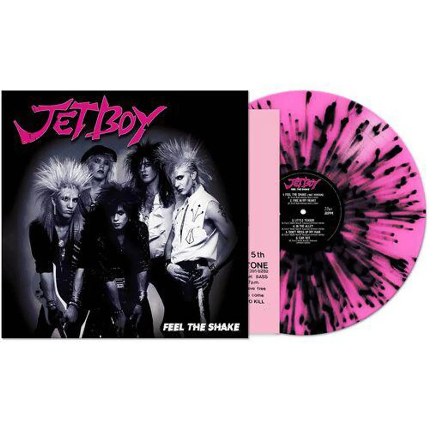Jetboy Feel The Shake (Pink/Black Splatter) Vinyl Record