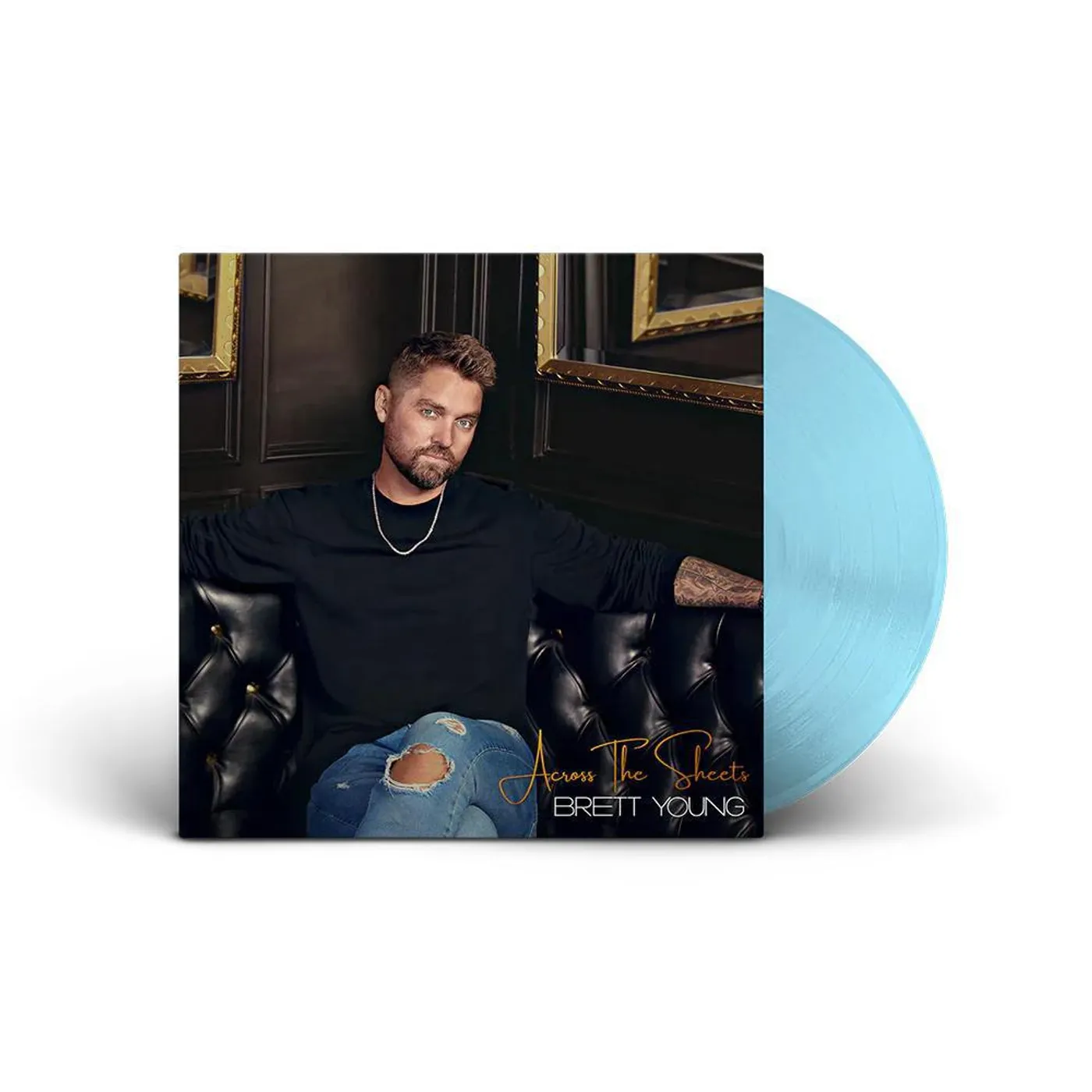 Brett Young Across The Sheets (Baby Blue LP) Vinyl Record