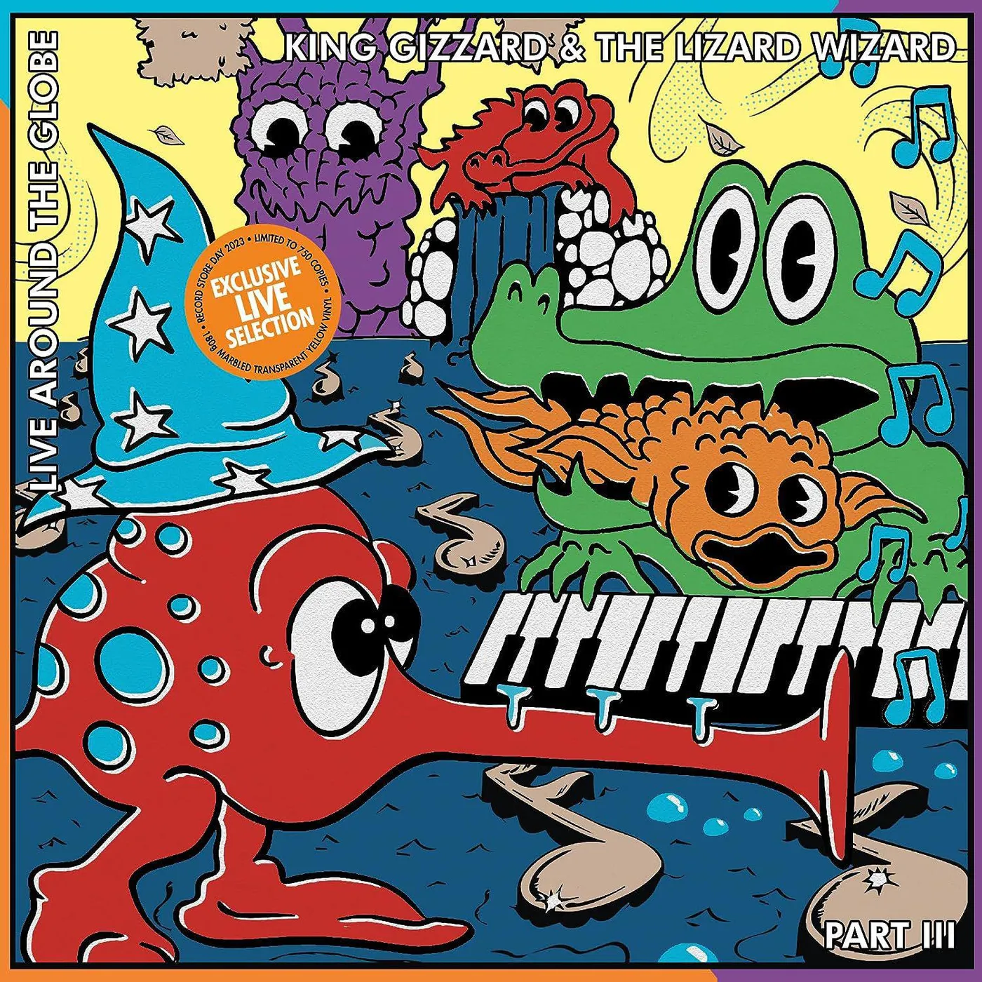 King Gizzard & The Lizard Wizard Live Around The Globe: Part III Vinyl Record