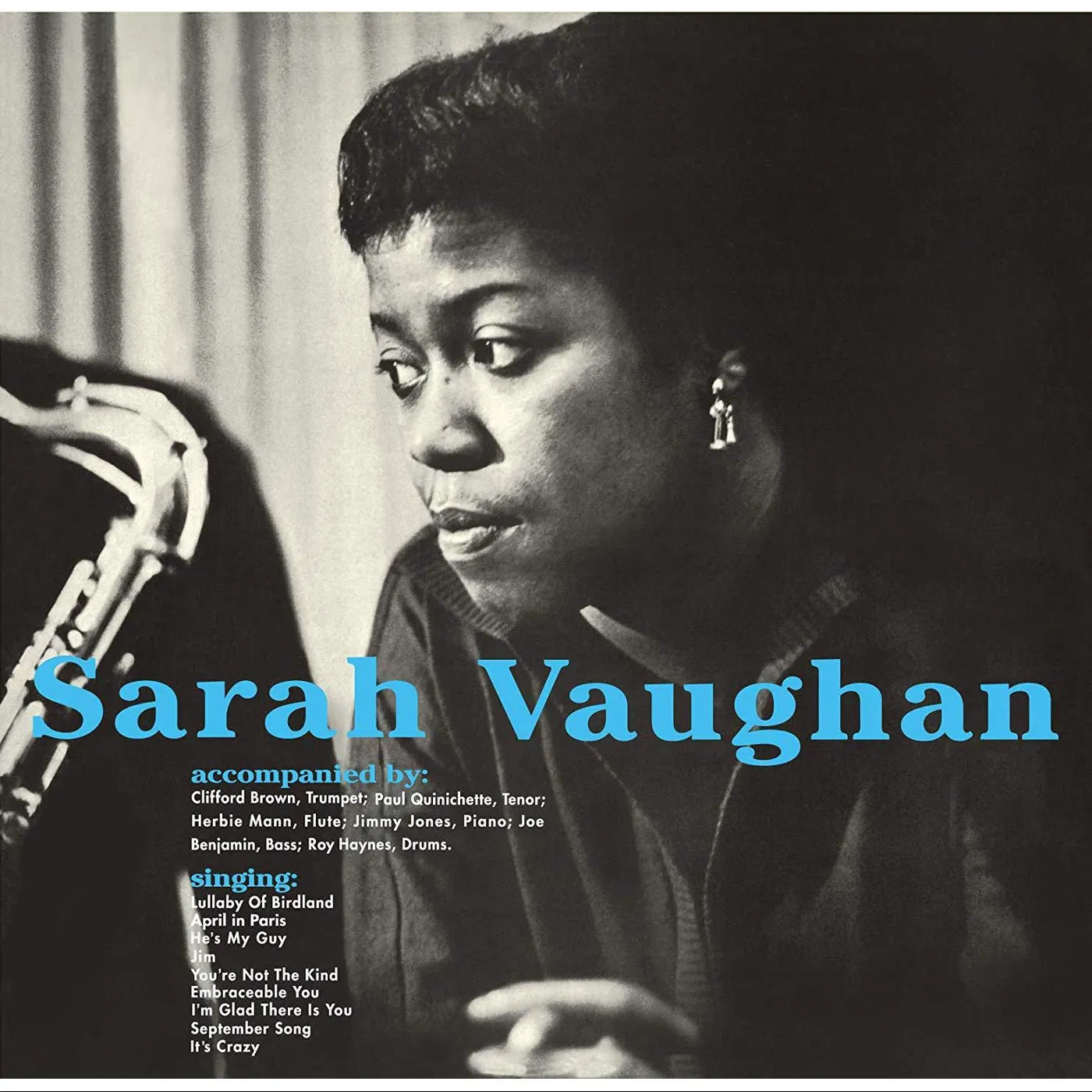  Sarah Vaughan With Clifford Brown (1 Bonus Track/180g/Limited Edition/Transparent Blue Virgin) Vinyl Record