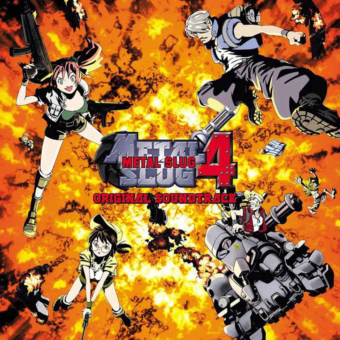 SNK SOUND TEAM METAL SLUG 4 Original Soundtrack (YELLOW VINYL) Vinyl Record