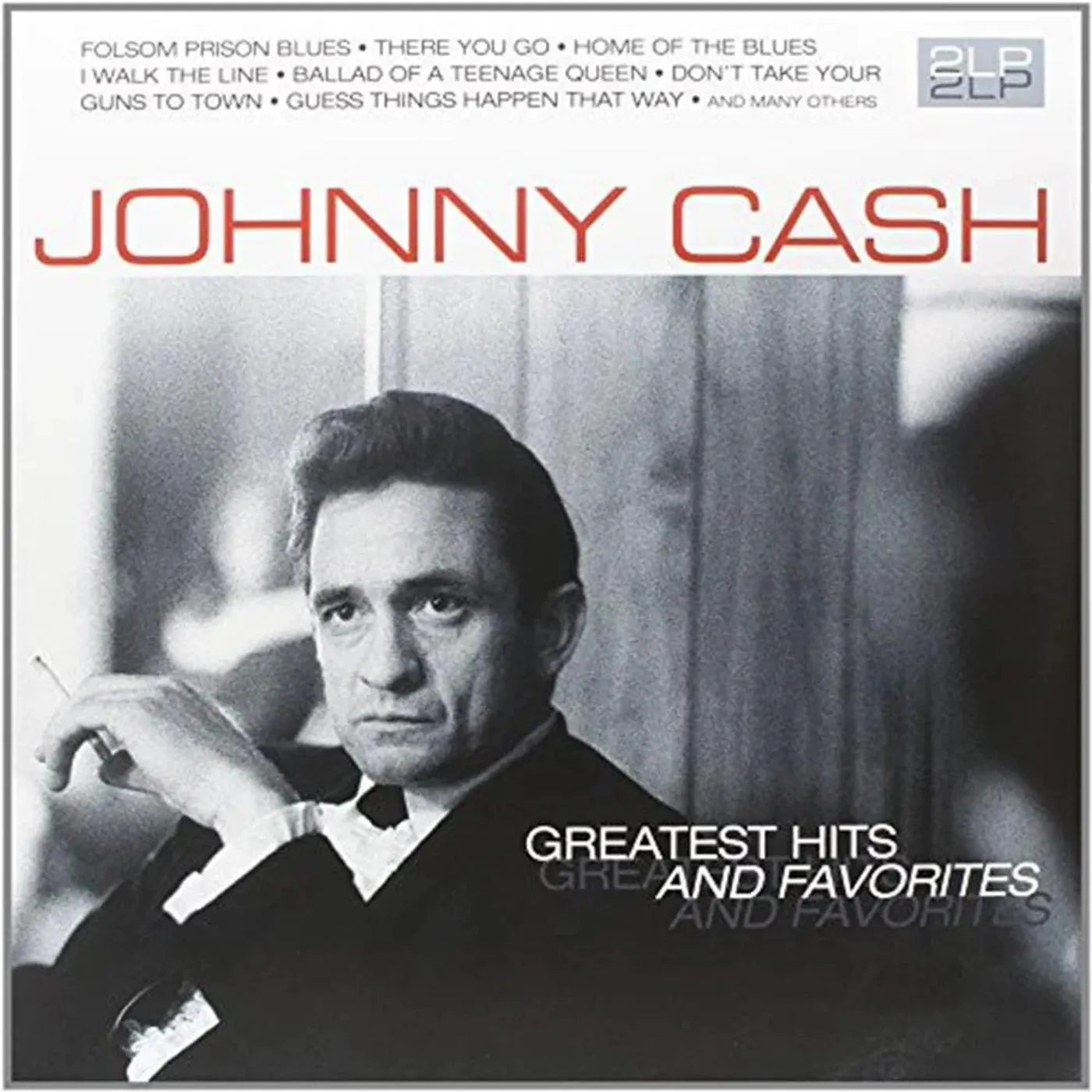 Johnny Cash Greatest Hits & Favorites (2LP/Transparent Red Vinyl/180G) Vinyl Record