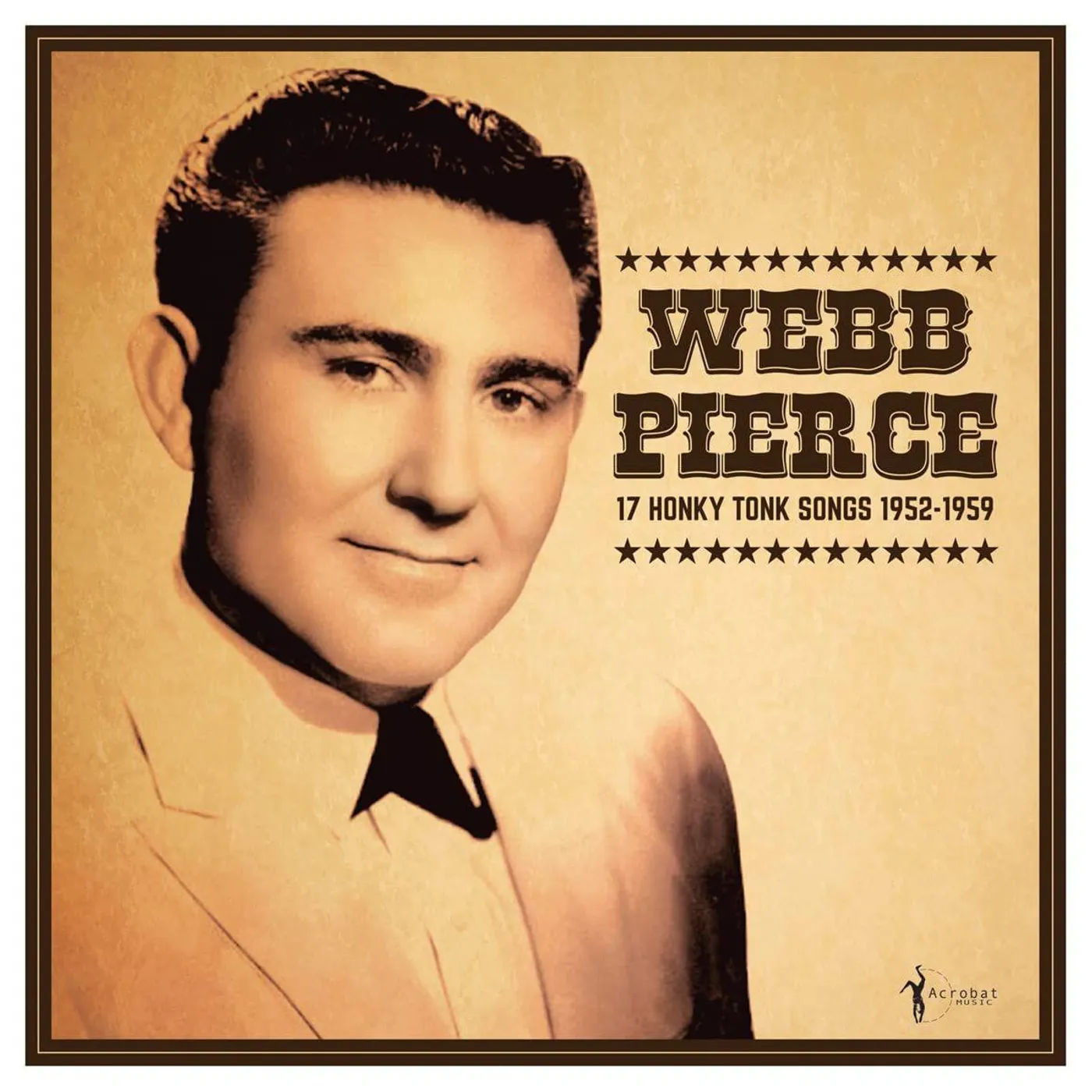 Webb Pierce 17 HONKY TONK SONGS Vinyl Record