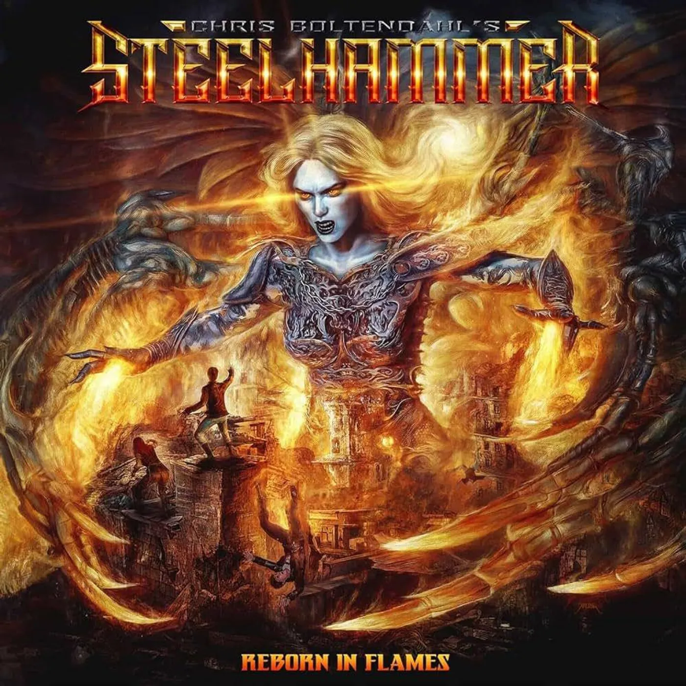Chris Bohltendahl'S Steelhammer Reborn In Flames (Yellow/Orange/Black) Vinyl Record