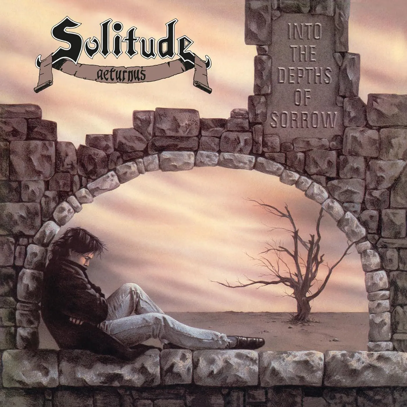 Solitude Aeturnus Into The Depths Of Sorrow (180g/Gold & Orange Marble) Vinyl Record