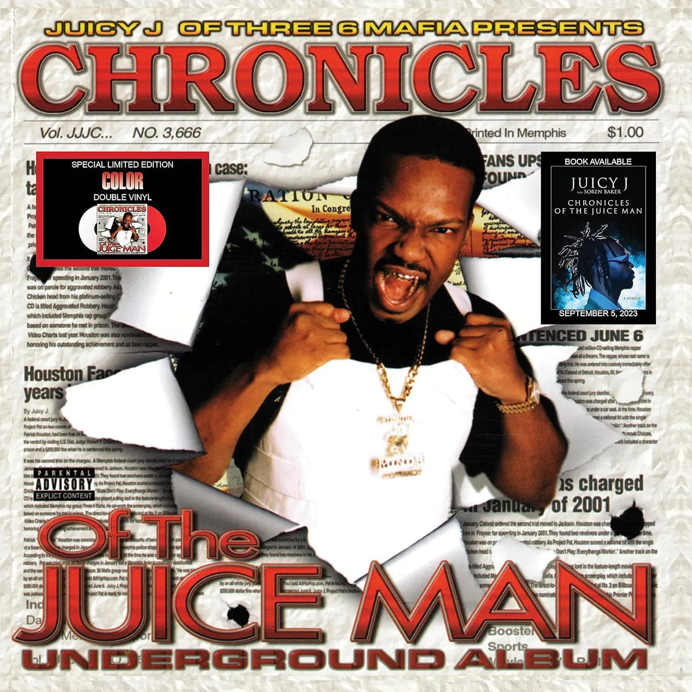 JUICY J / CHRONICLES OF THE JUICE MAN (COLORED VINYL) / 2LP