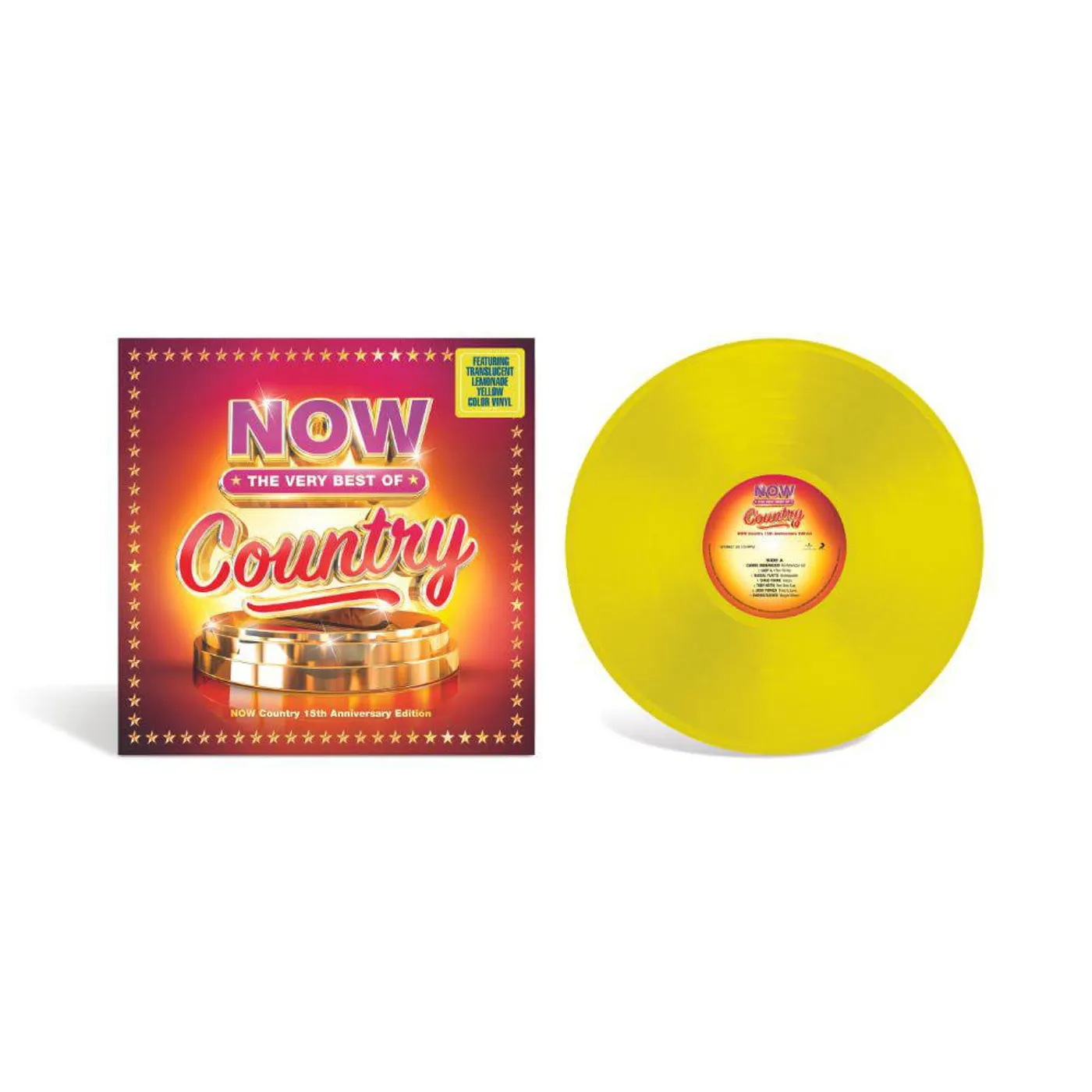 Various Artists  Now Country - The Very Best Of (15Th Anniversary Edition) (Translucent Lemonade Yellow) Vinyl Record