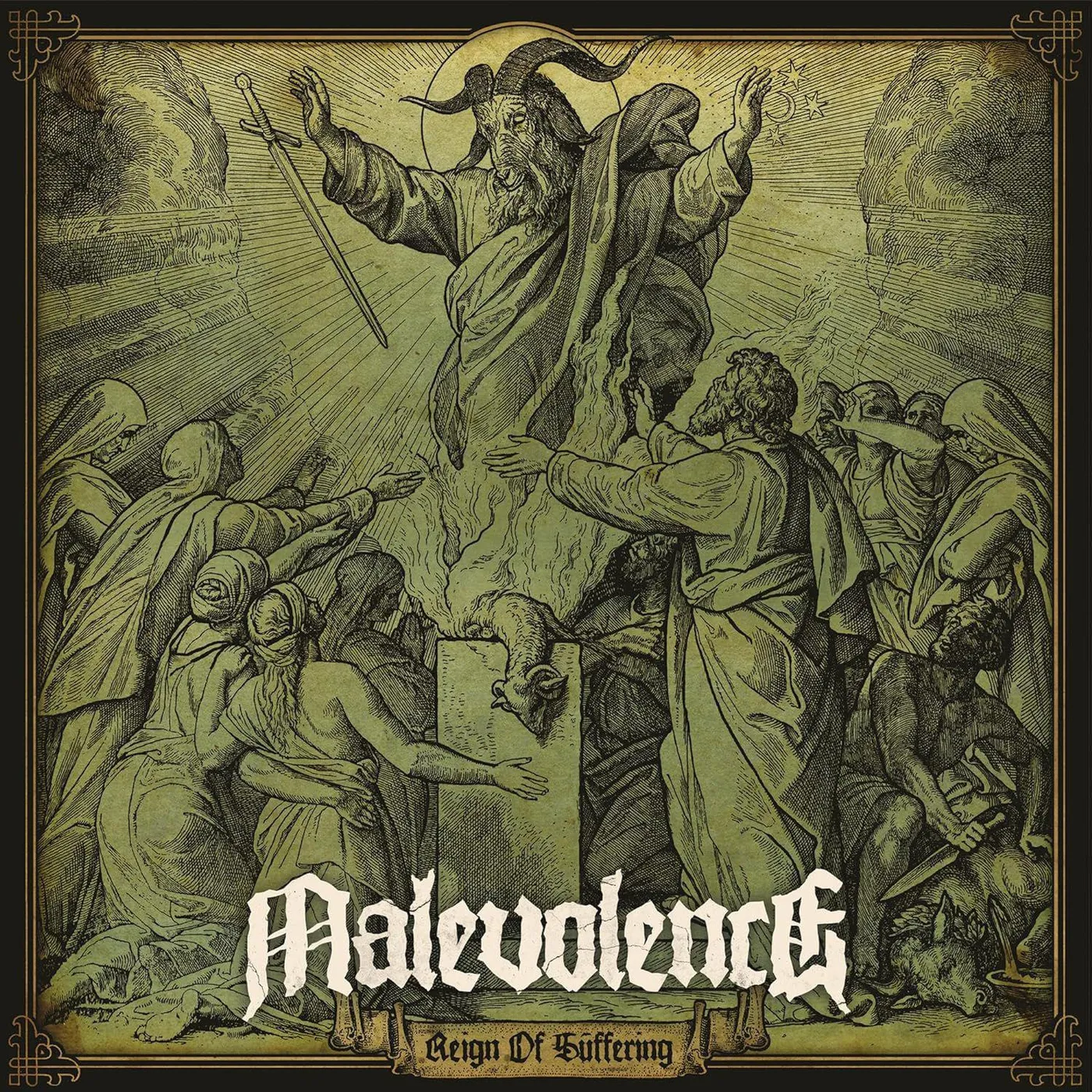 Malevolence Reign Of Suffering (Transparent Green) Vinyl Record