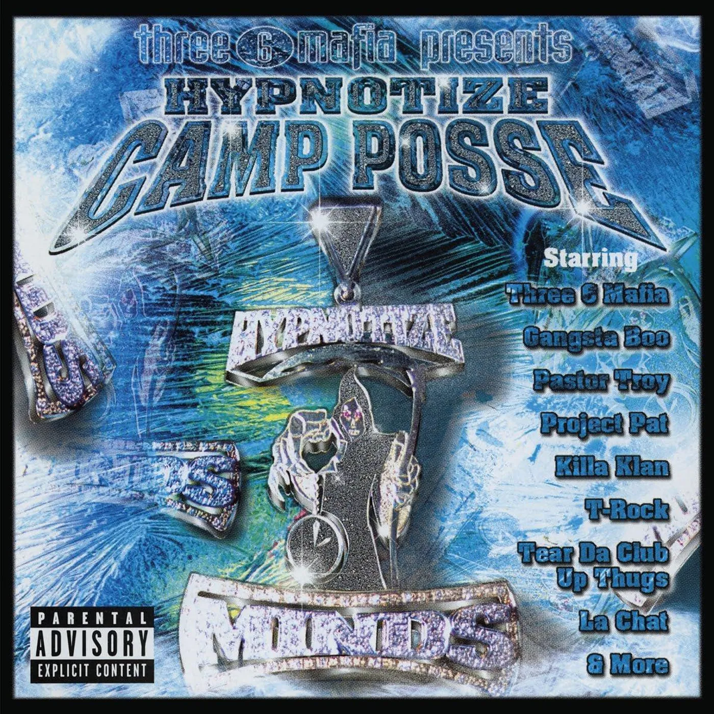 Three 6 Mafia Presents HYPNOTIZE CAMP POSSE (TRANSLUCENT BLUE VINYL) Vinyl Record