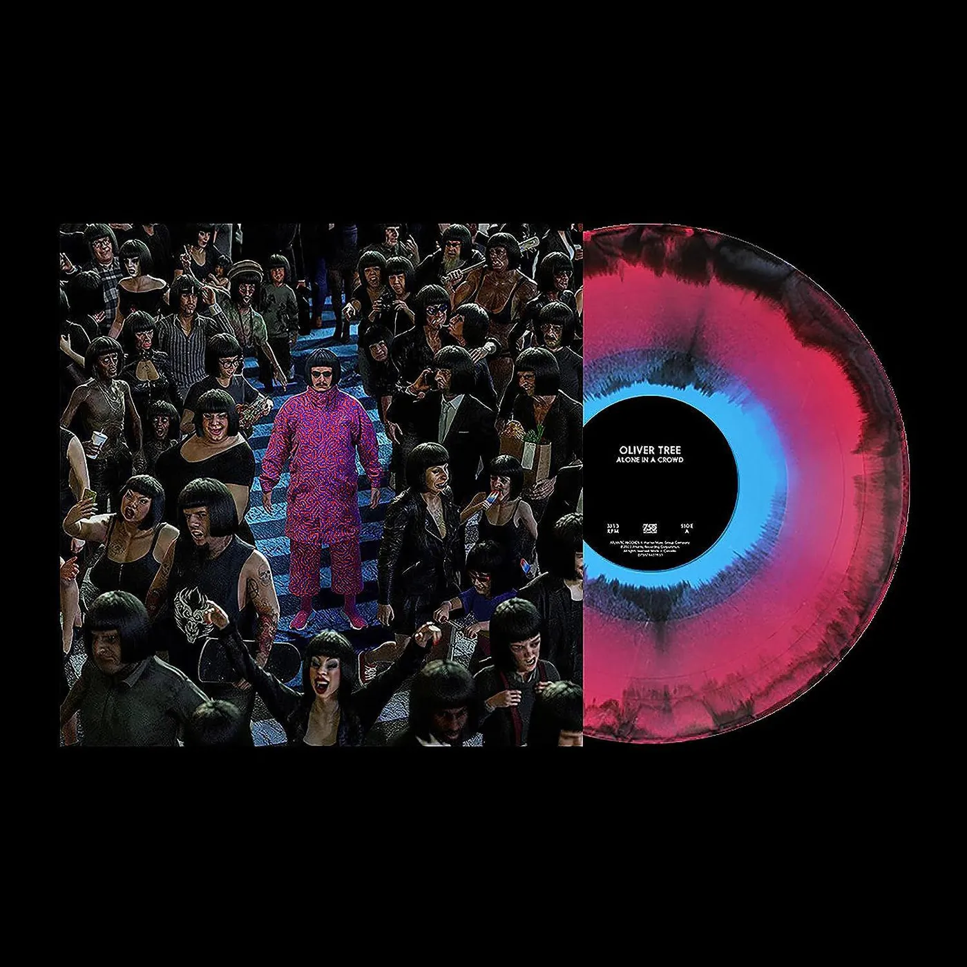 Oliver Tree Alone In A Crowd (Apple, Blue Jay & Black Mixed) Vinyl Record