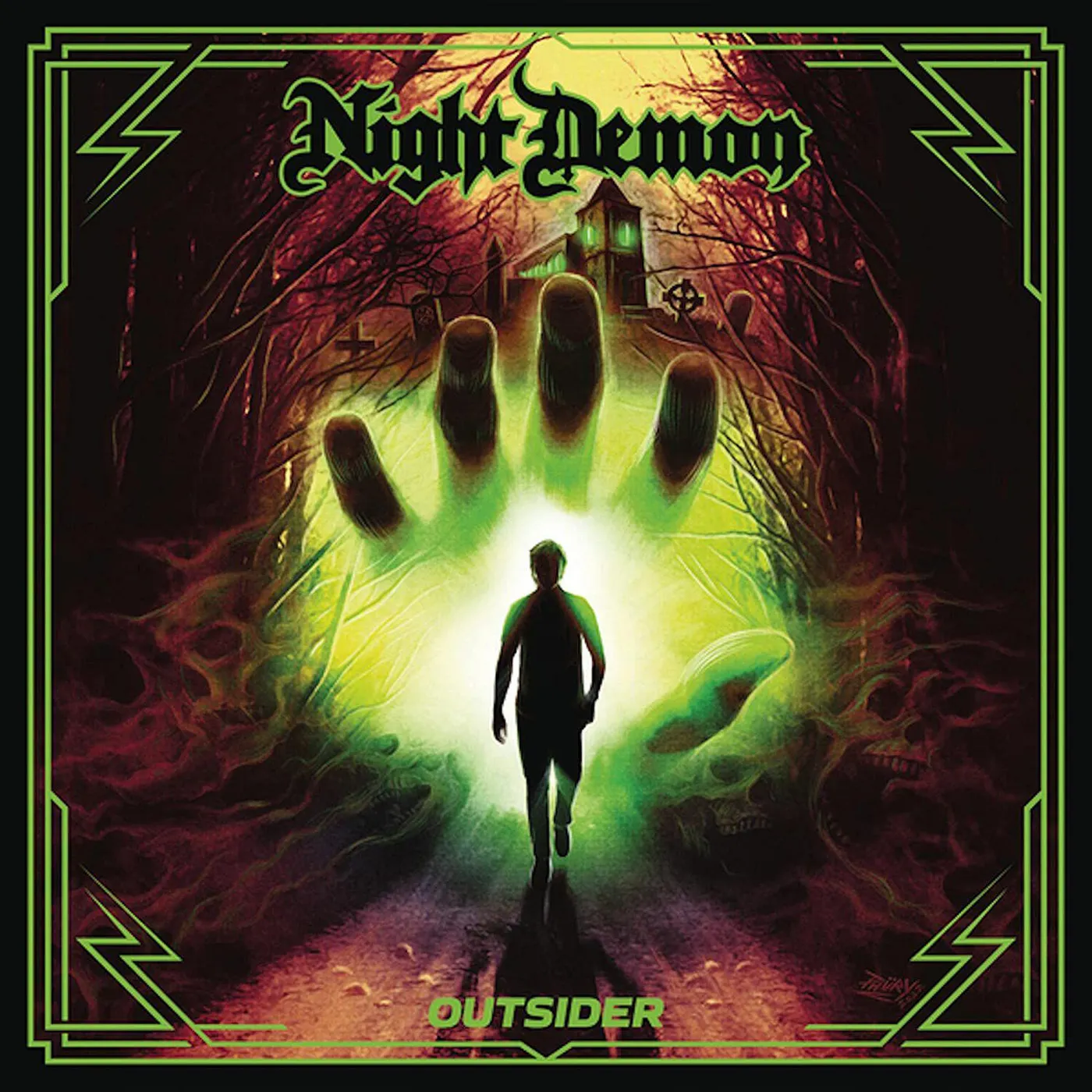 Night Demon Outsider (Coke Bottle Clear Vinyl Record)