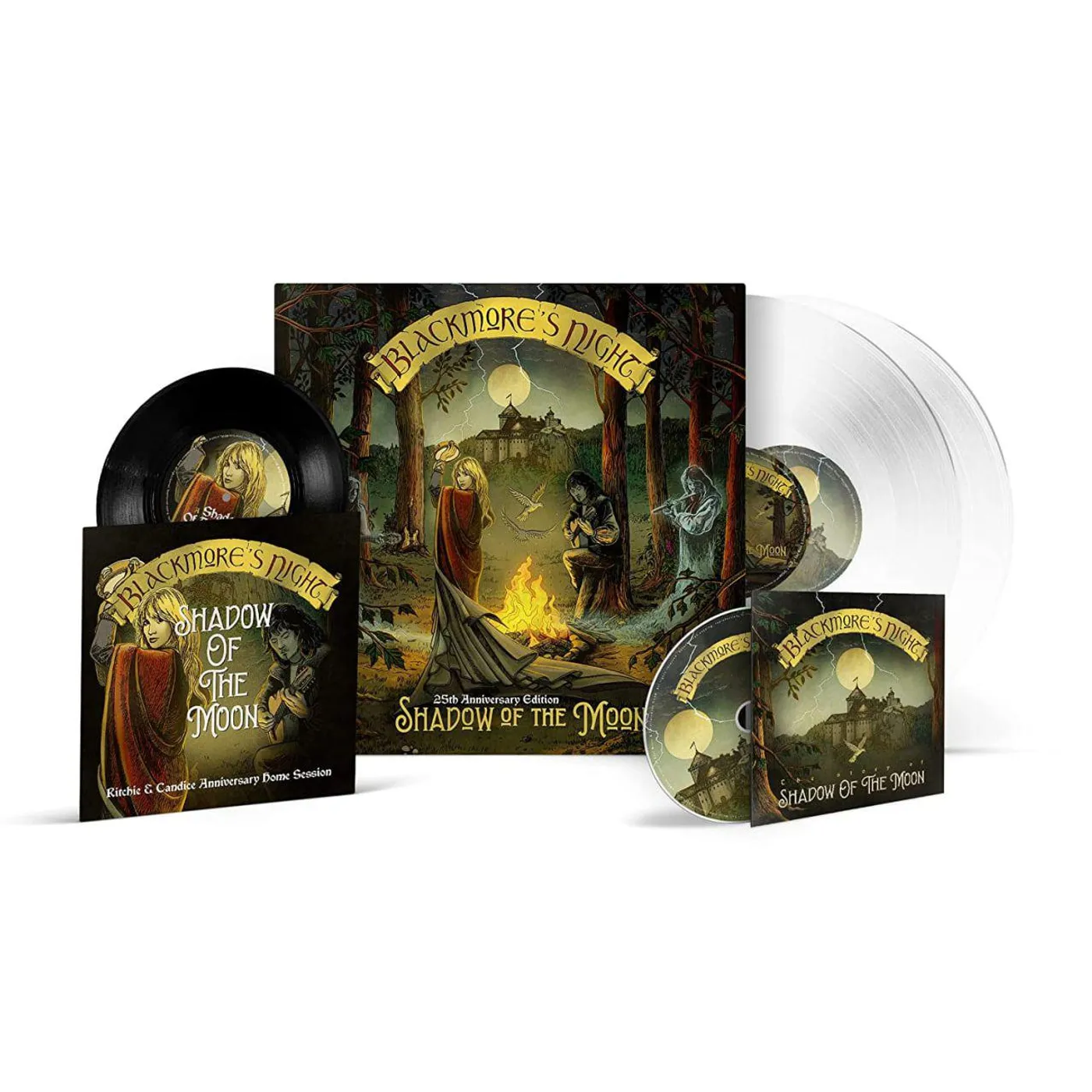 Blackmore's Night SHADOW OF THE MOON (25TH ANNIVERSARY EDITION/CRYSTAL CLEAR VINYL/2LP/7INCH) Vinyl Record