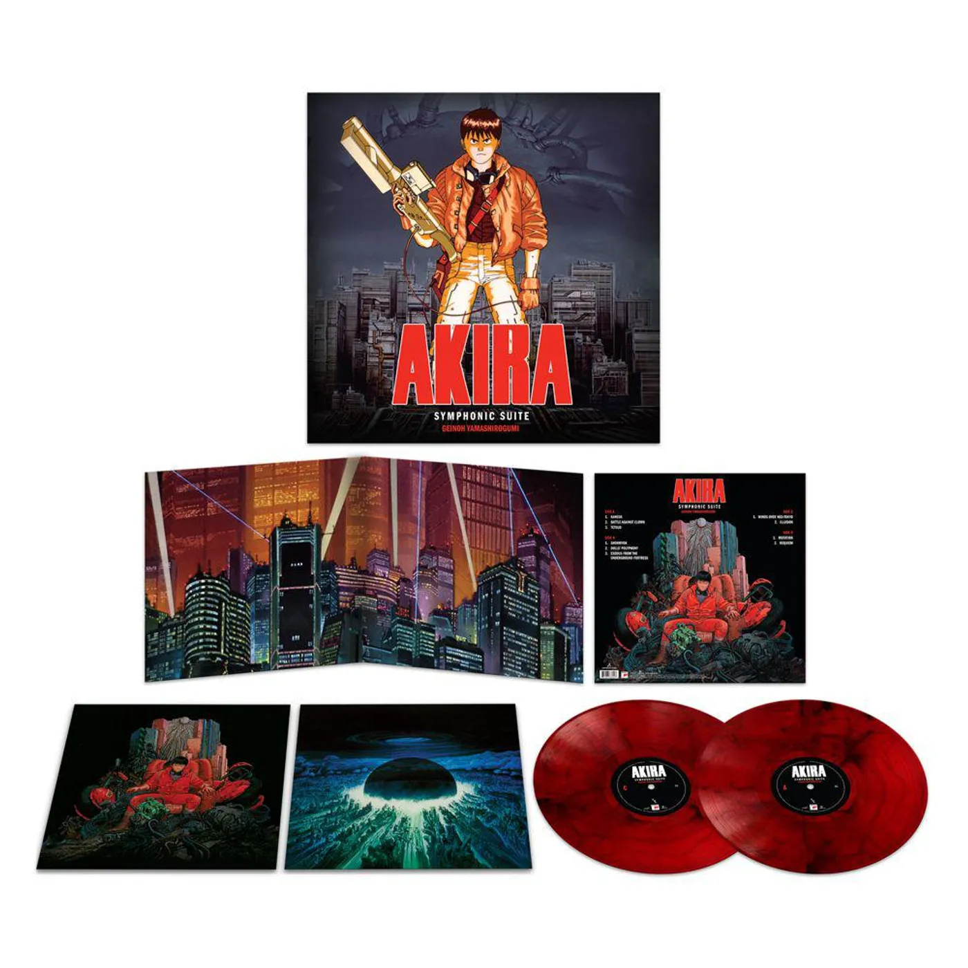 Geinoh Yamashirogumi Akira Original Soundtrack (2LP/180g/Red & Black Marbled/DL Card) Vinyl Record